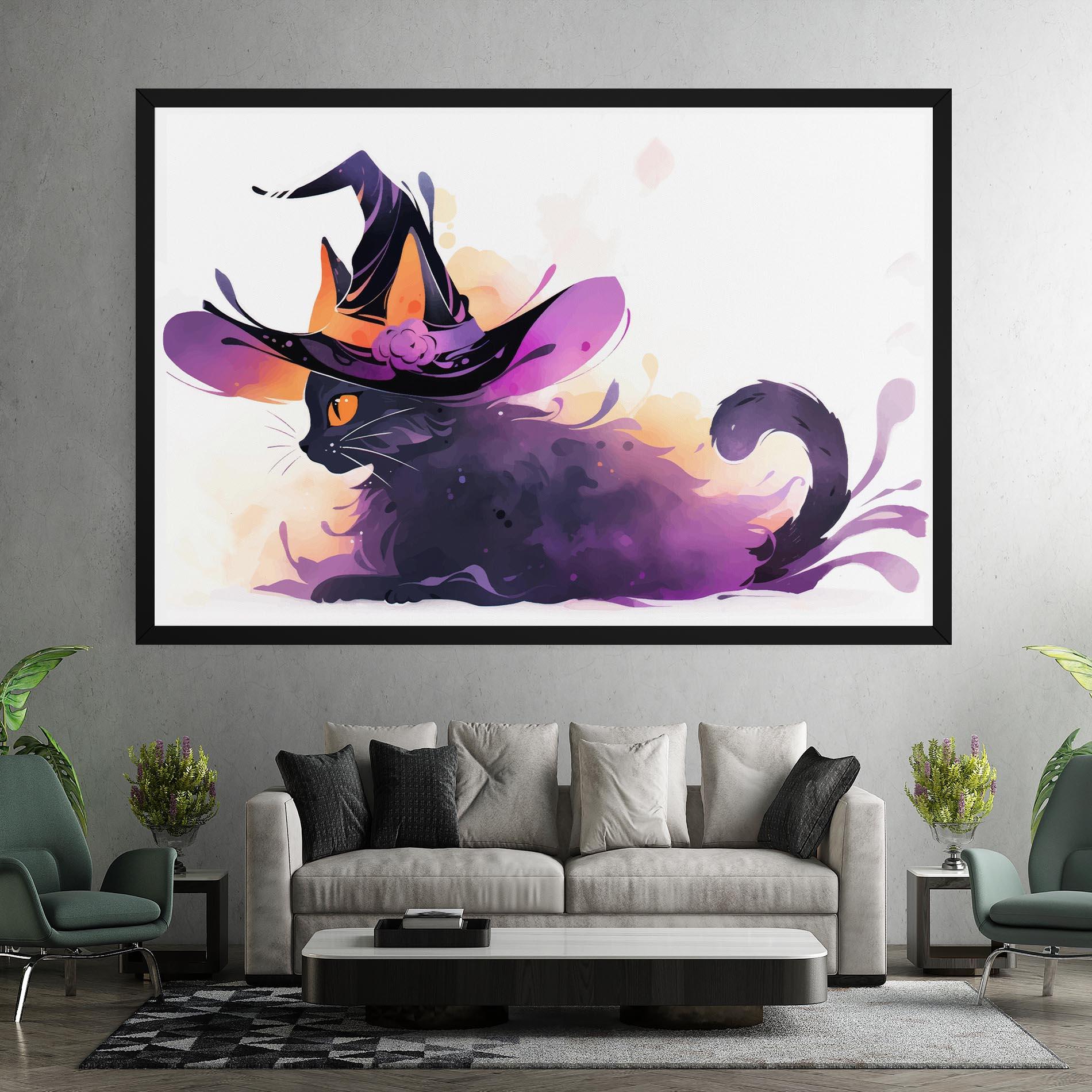 Vászonkép Cat Witch mockup 7