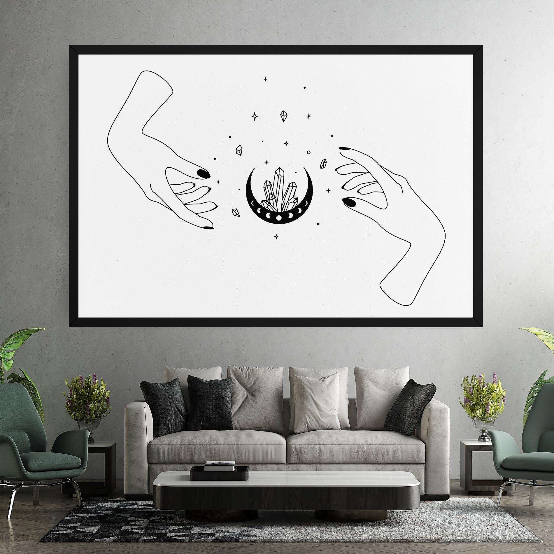 Vászonkép Crystal Hand mockup 7