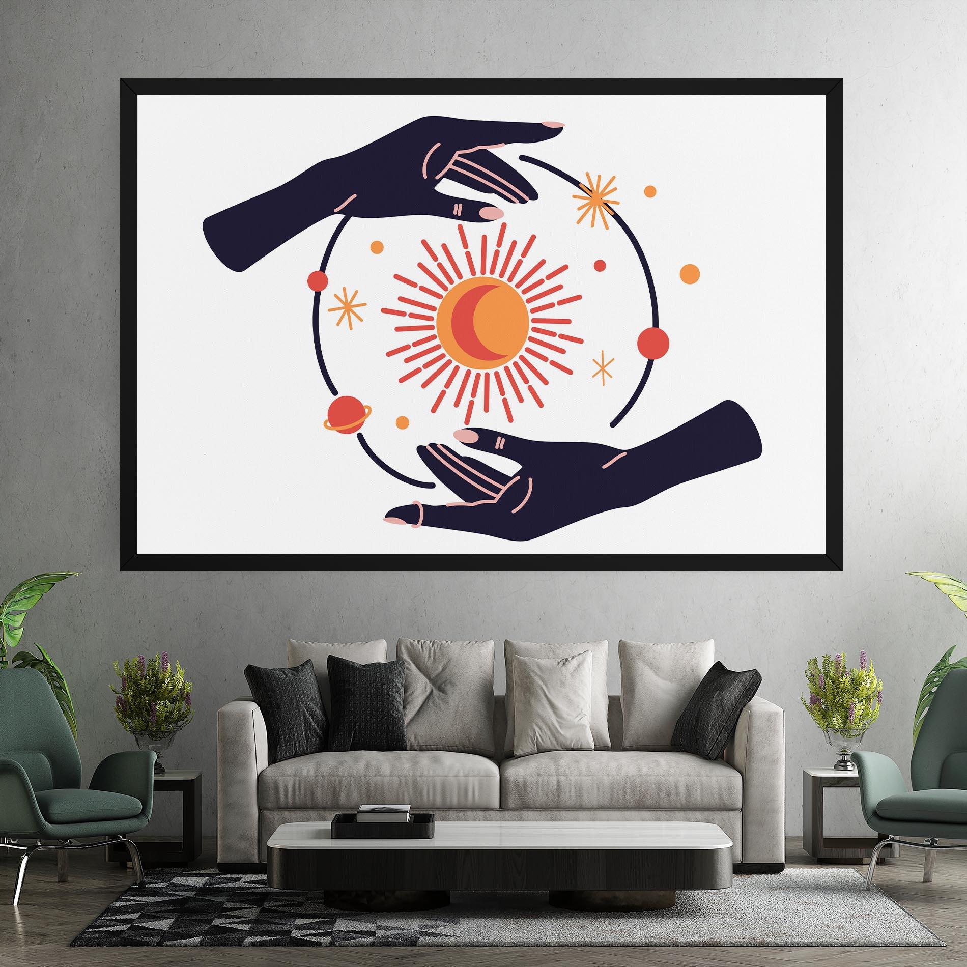 Vászonkép Purple Magic Hands mockup 7