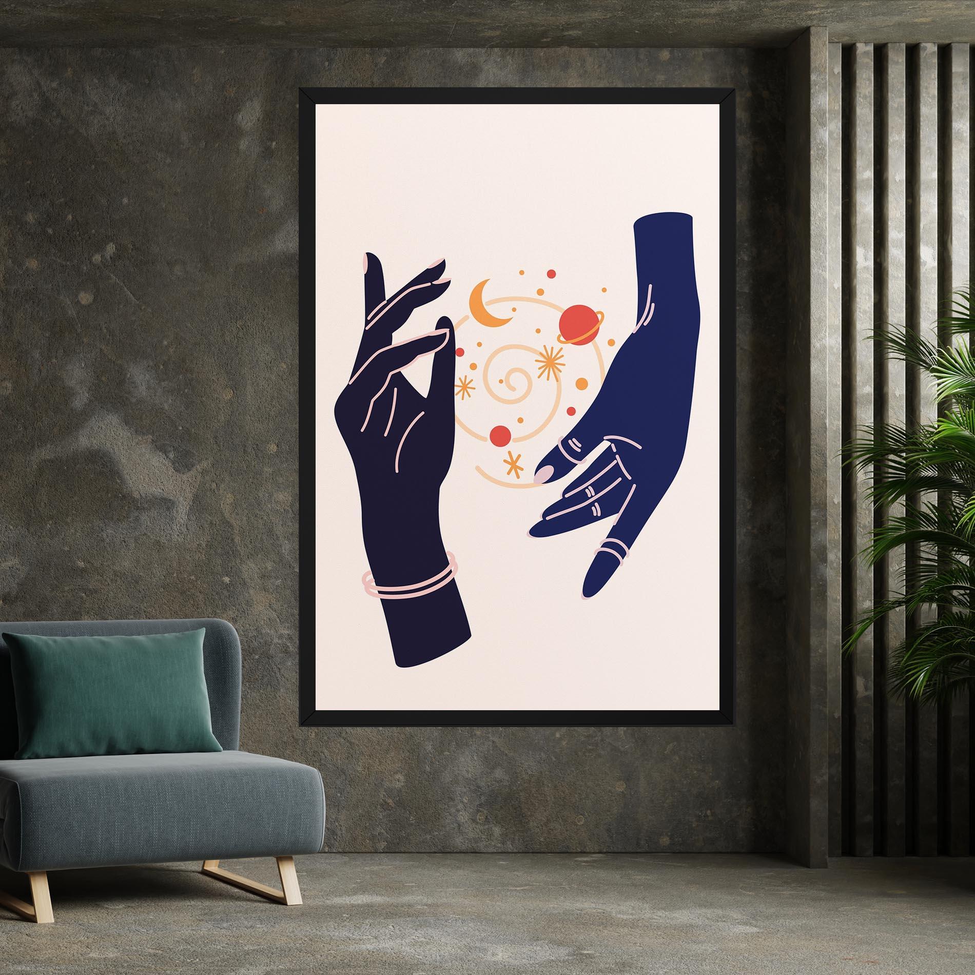 Vászonkép Magic Purple Hands mockup 7