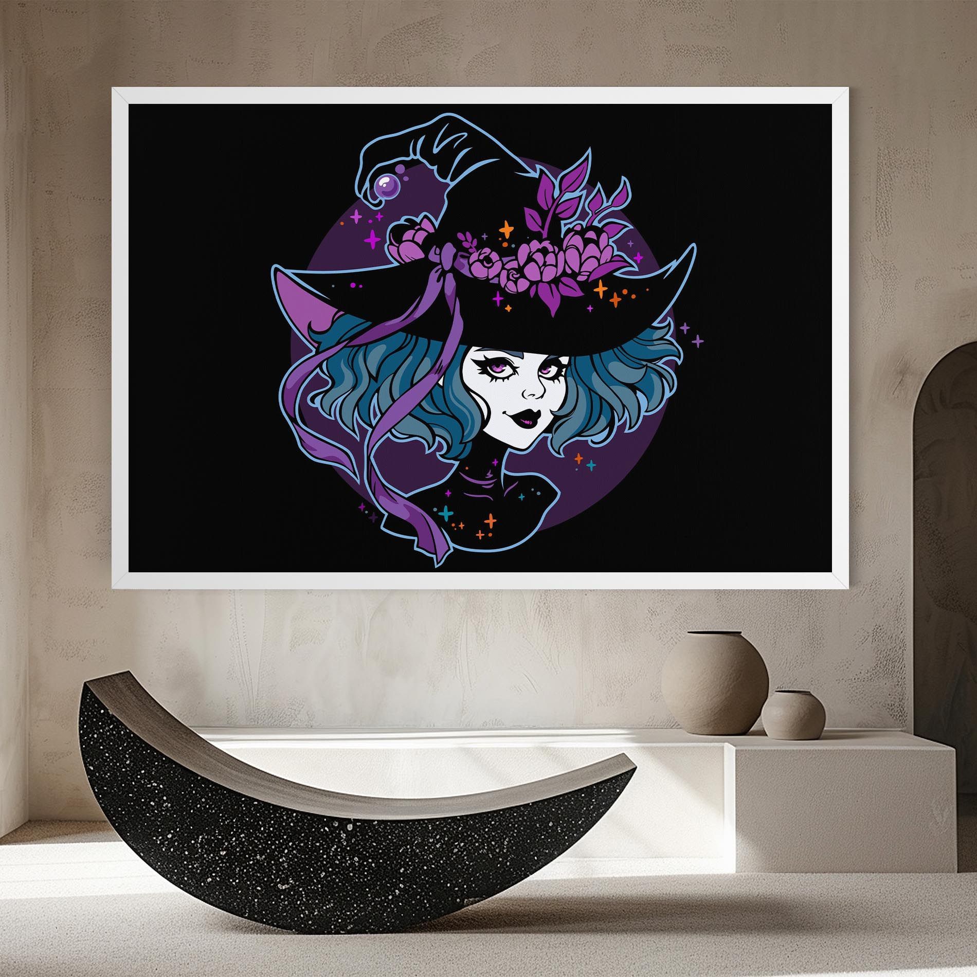 Cute Purple Witch mockup 8