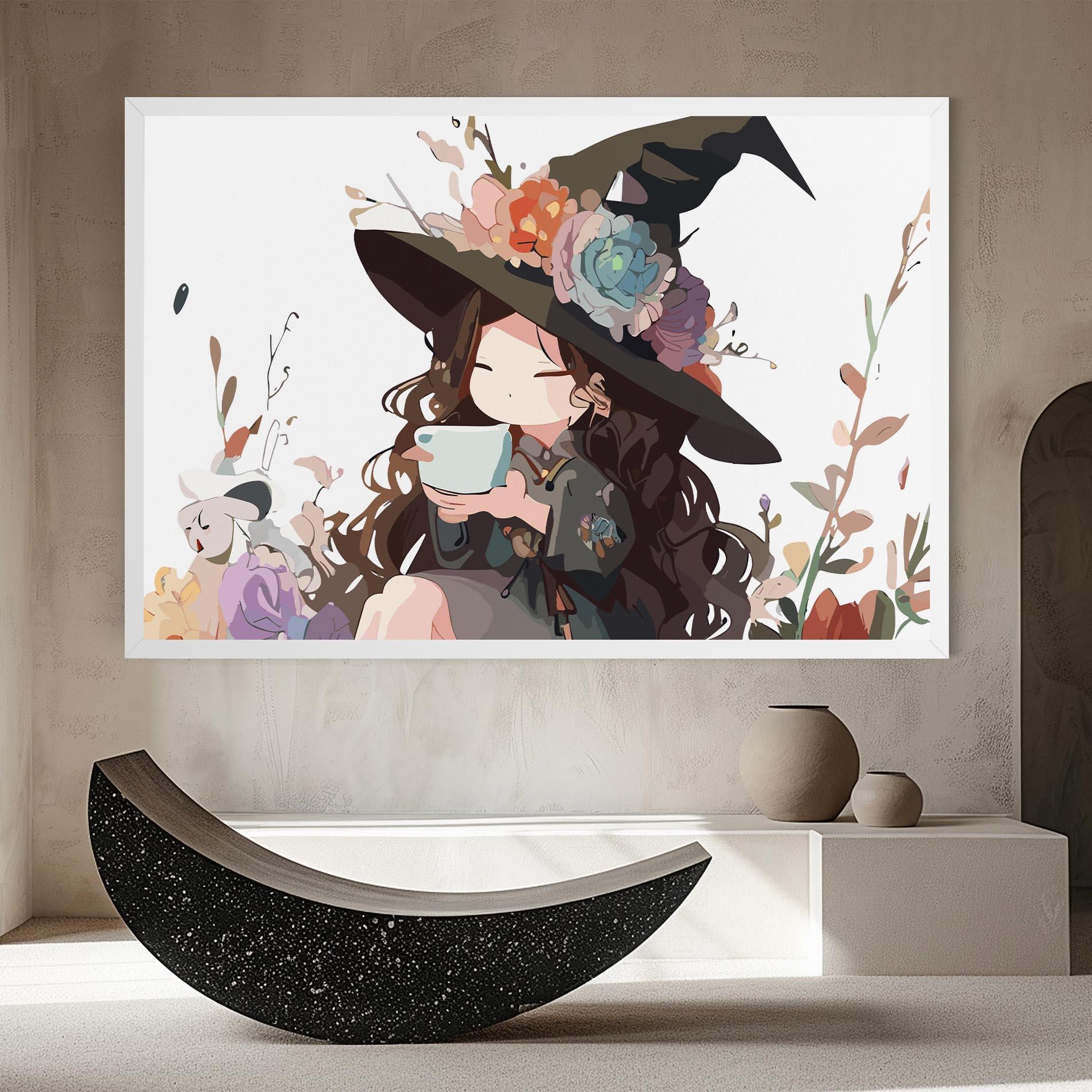 Vászonkép Cute Witch mockup 8