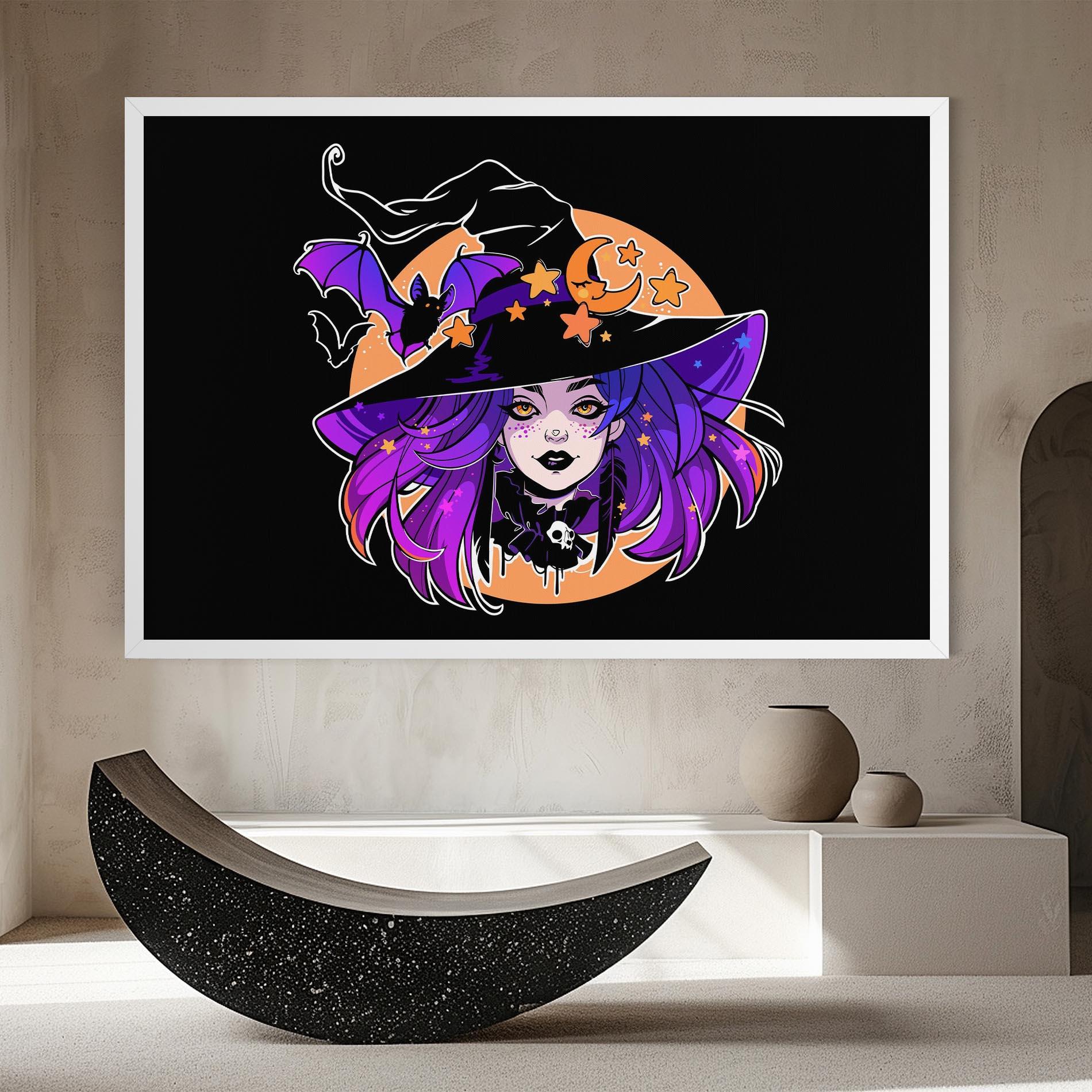 Vászonkép Purple Witch mockup 8