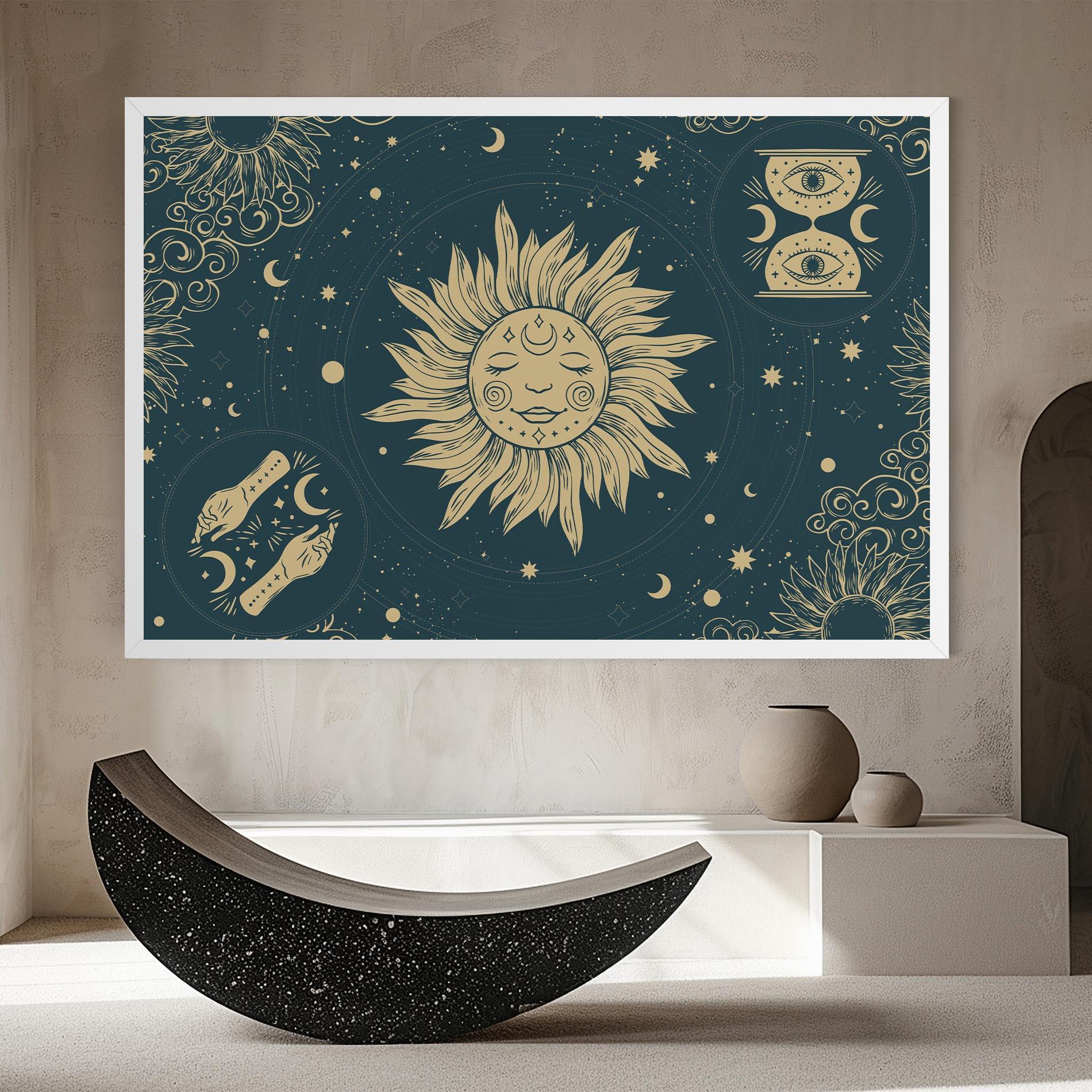 Vászonkép Sun Face Magic mockup 8