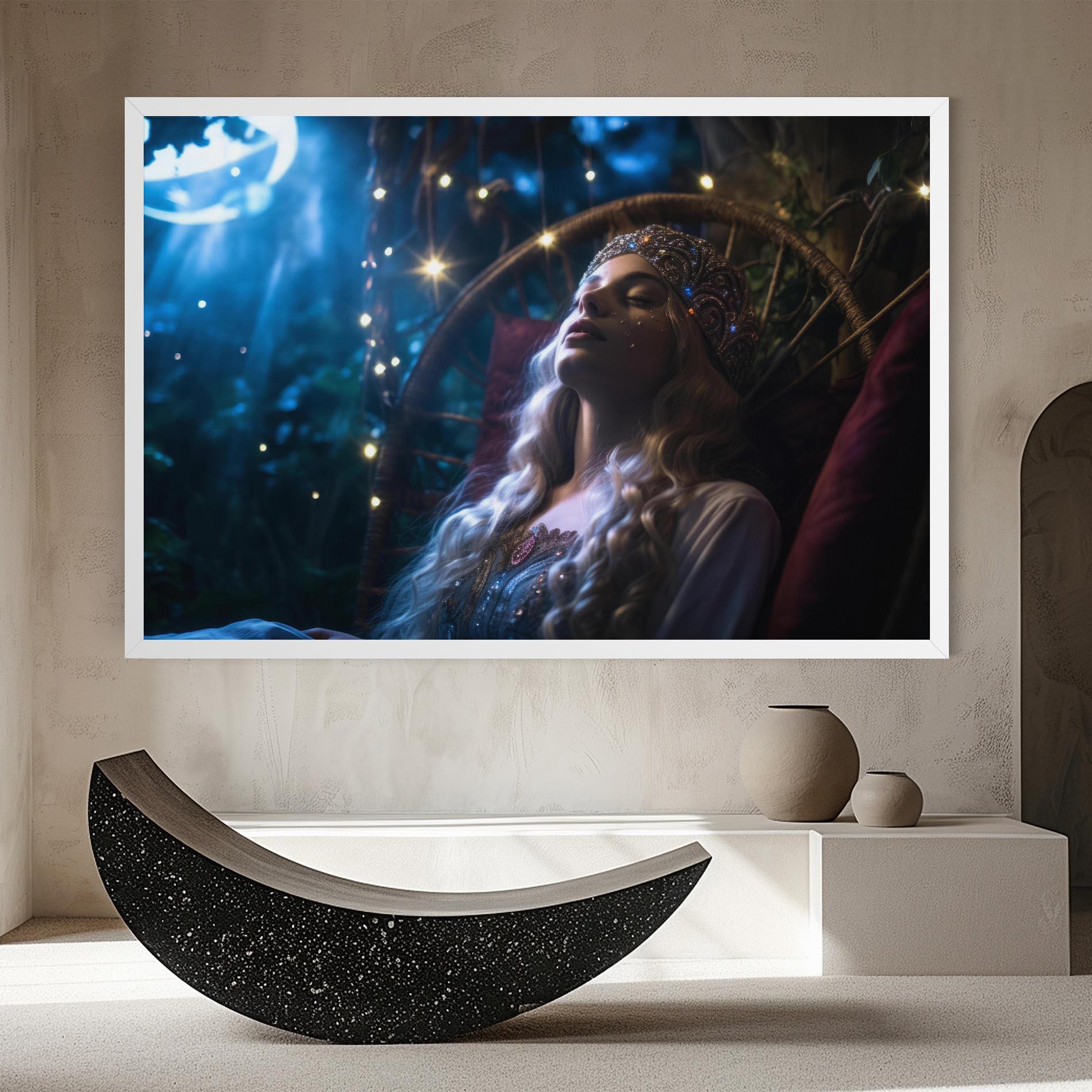 Vászonkép Witch Sleeping mockup 8