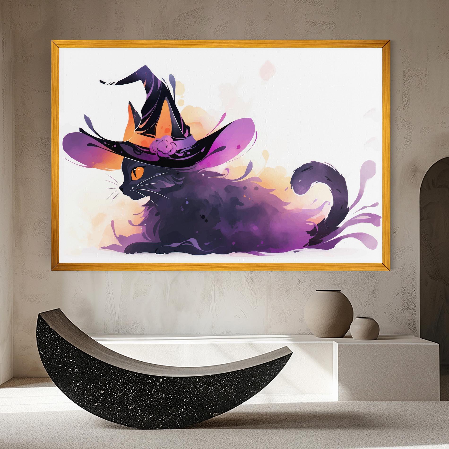 Vászonkép Cat Witch mockup 8