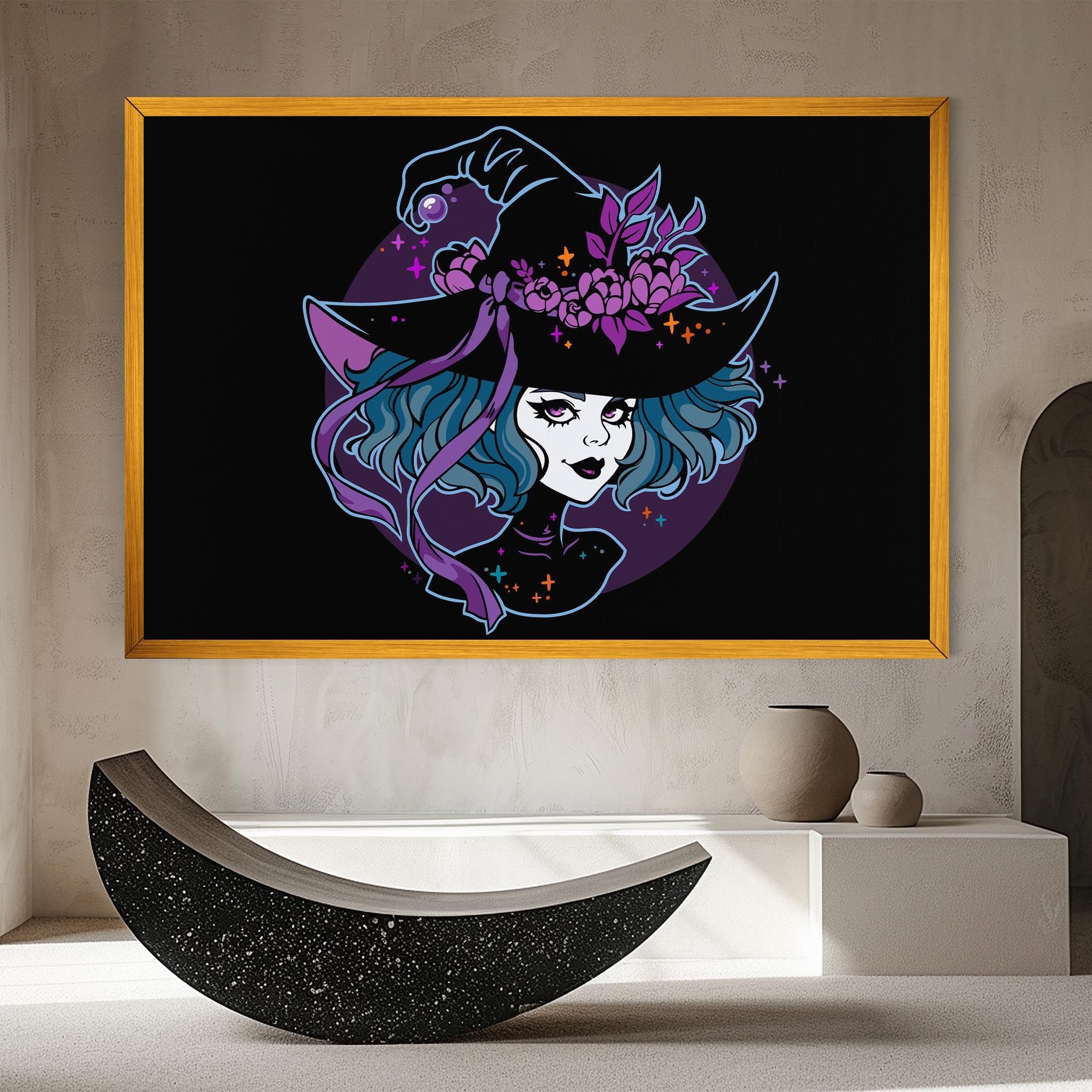 Cute Purple Witch mockup 8