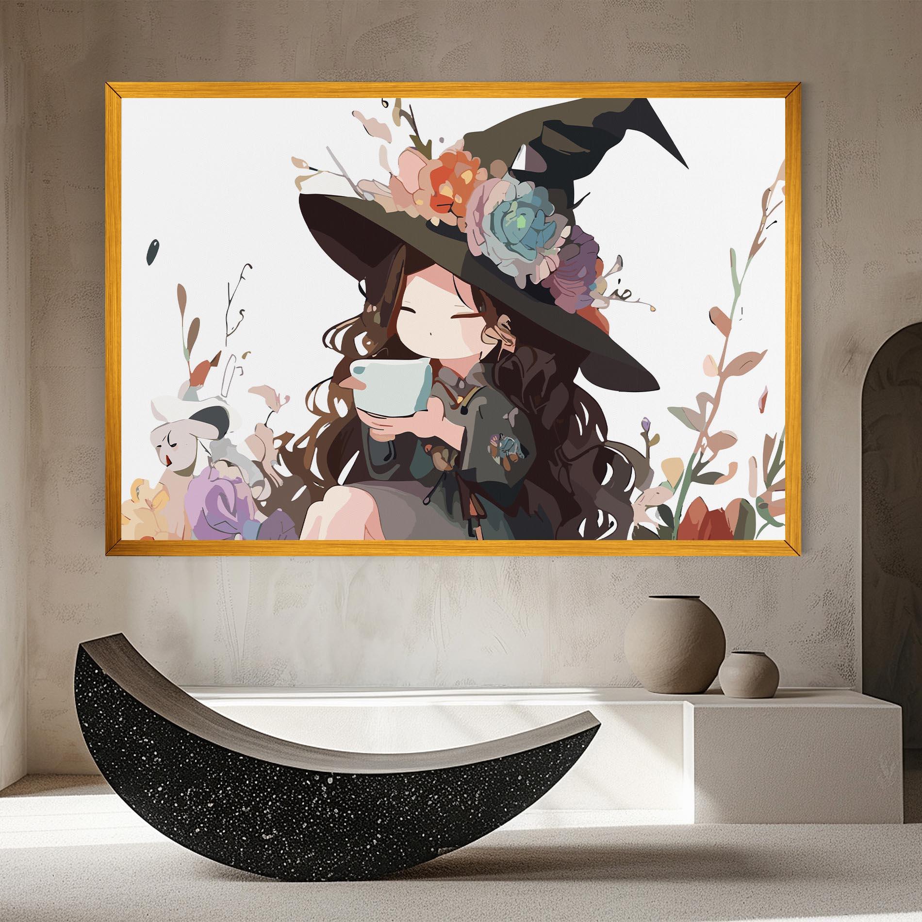 Vászonkép Cute Witch mockup 8