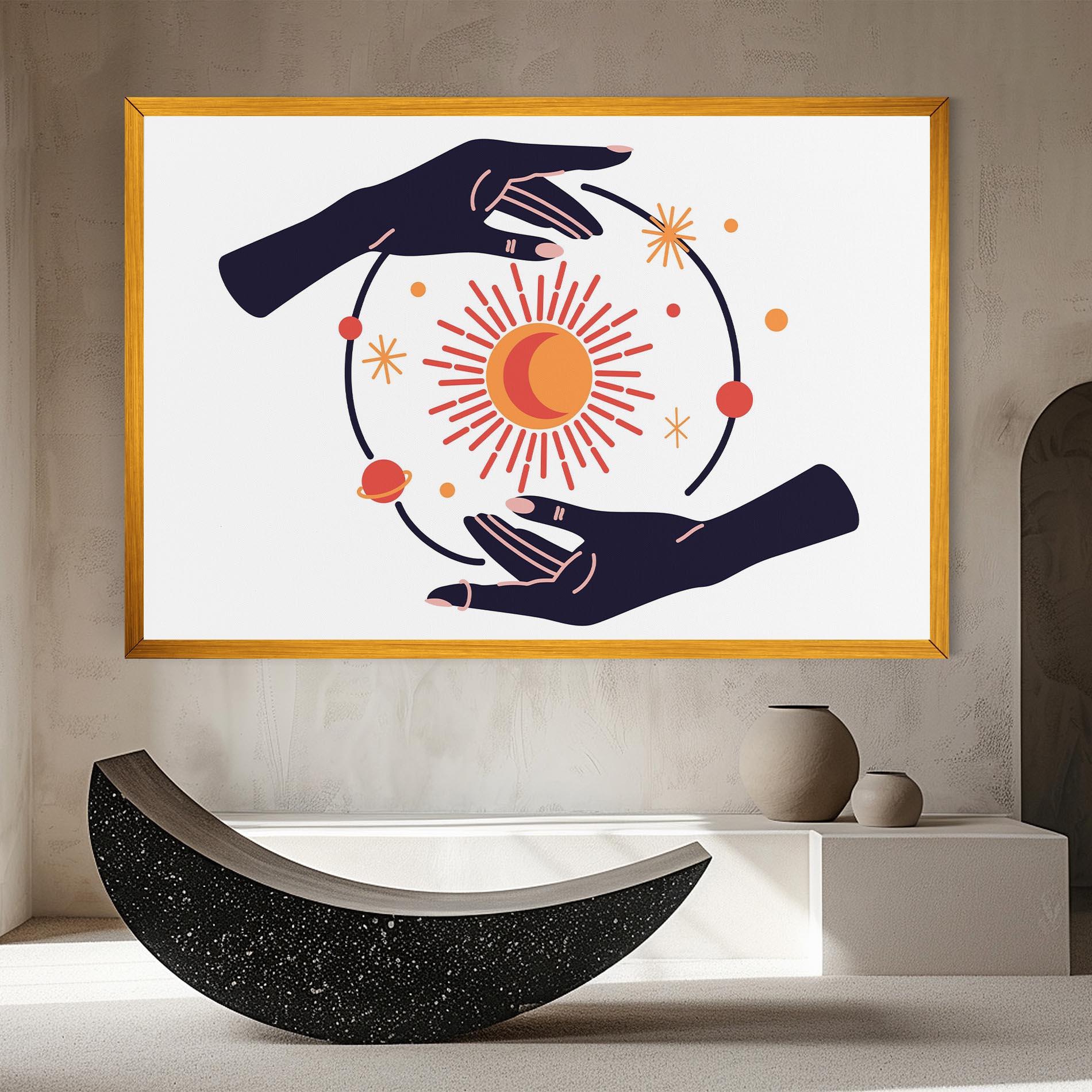 Vászonkép Purple Magic Hands mockup 8