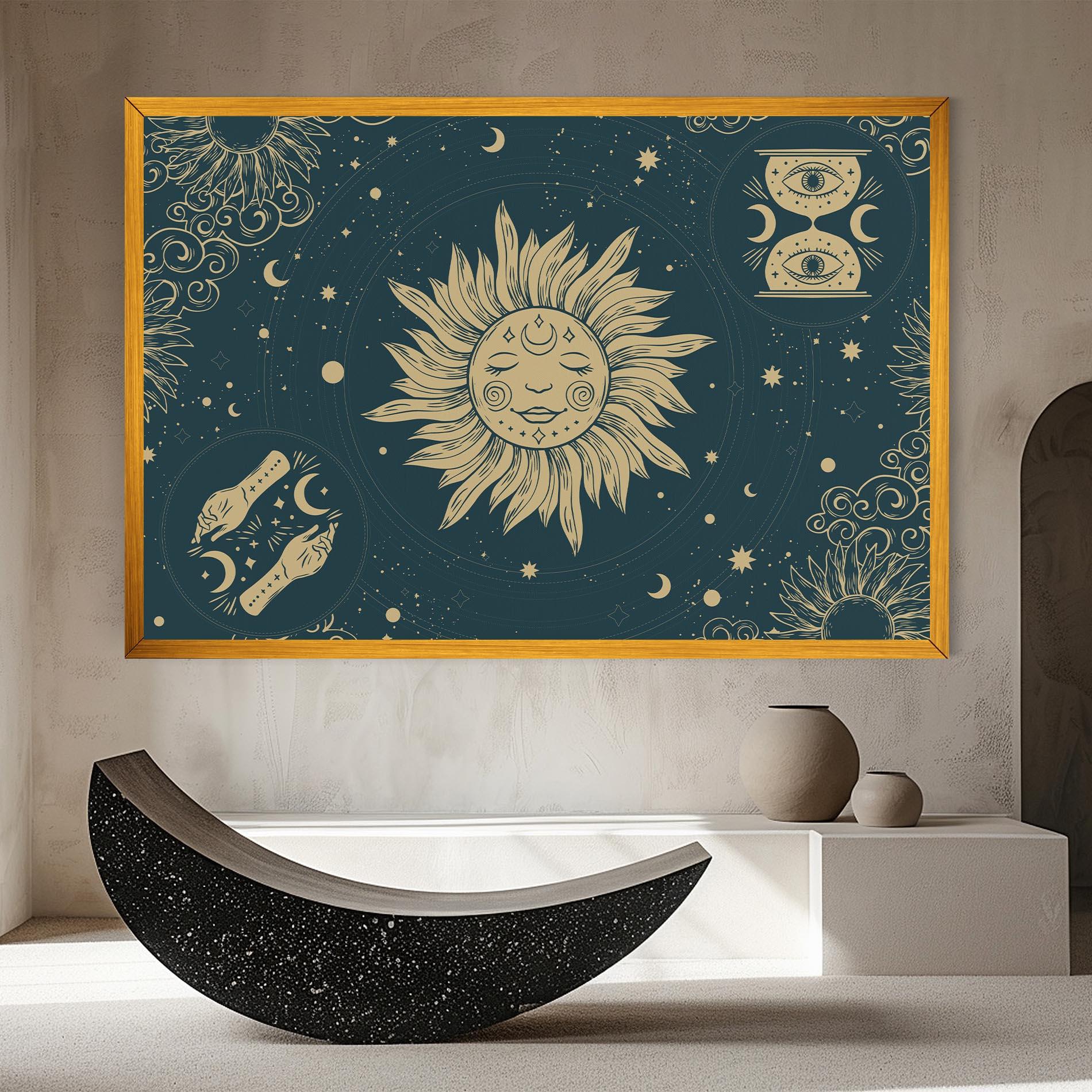 Vászonkép Sun Face Magic mockup 8