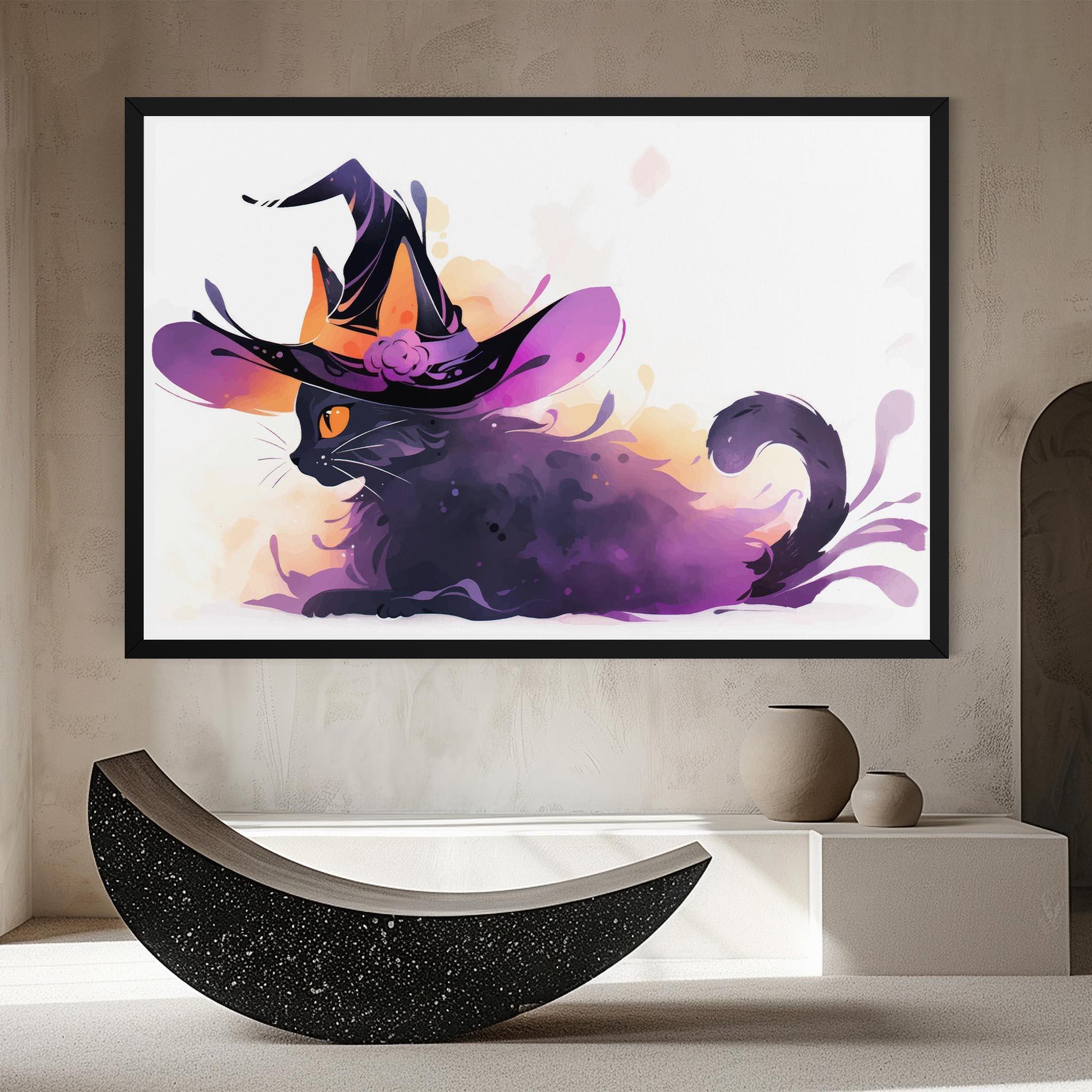 Vászonkép Cat Witch mockup 8