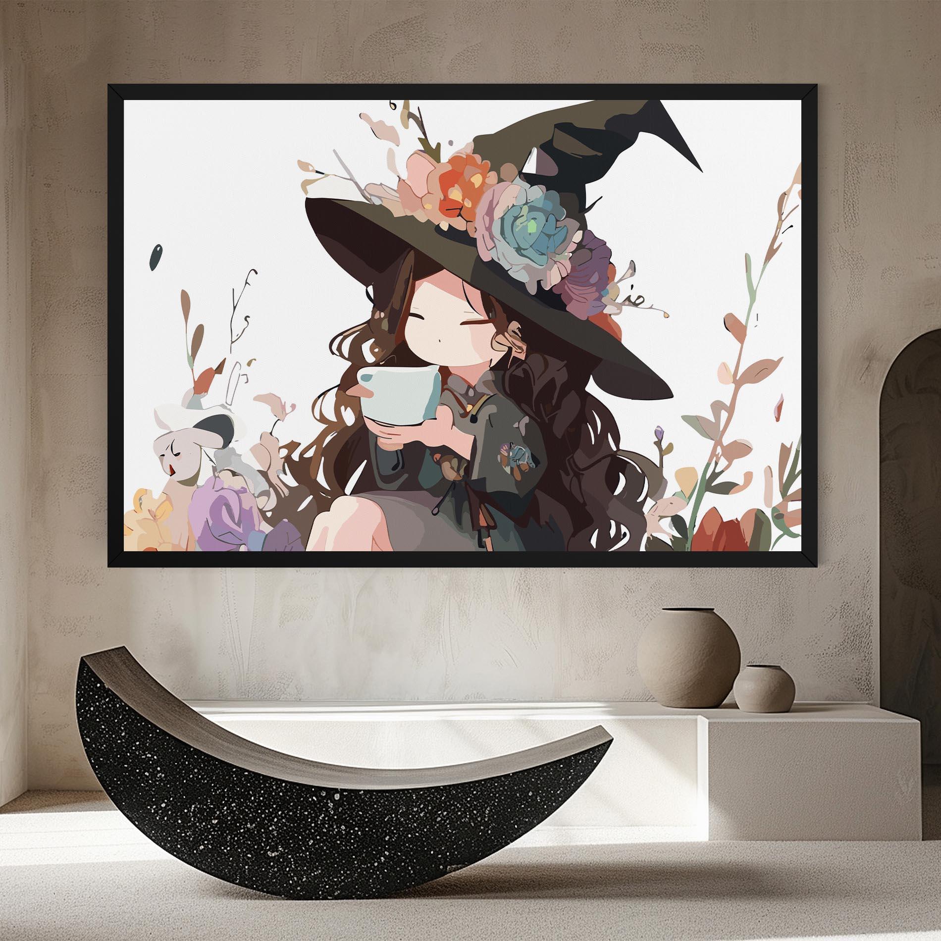Vászonkép Cute Witch mockup 8