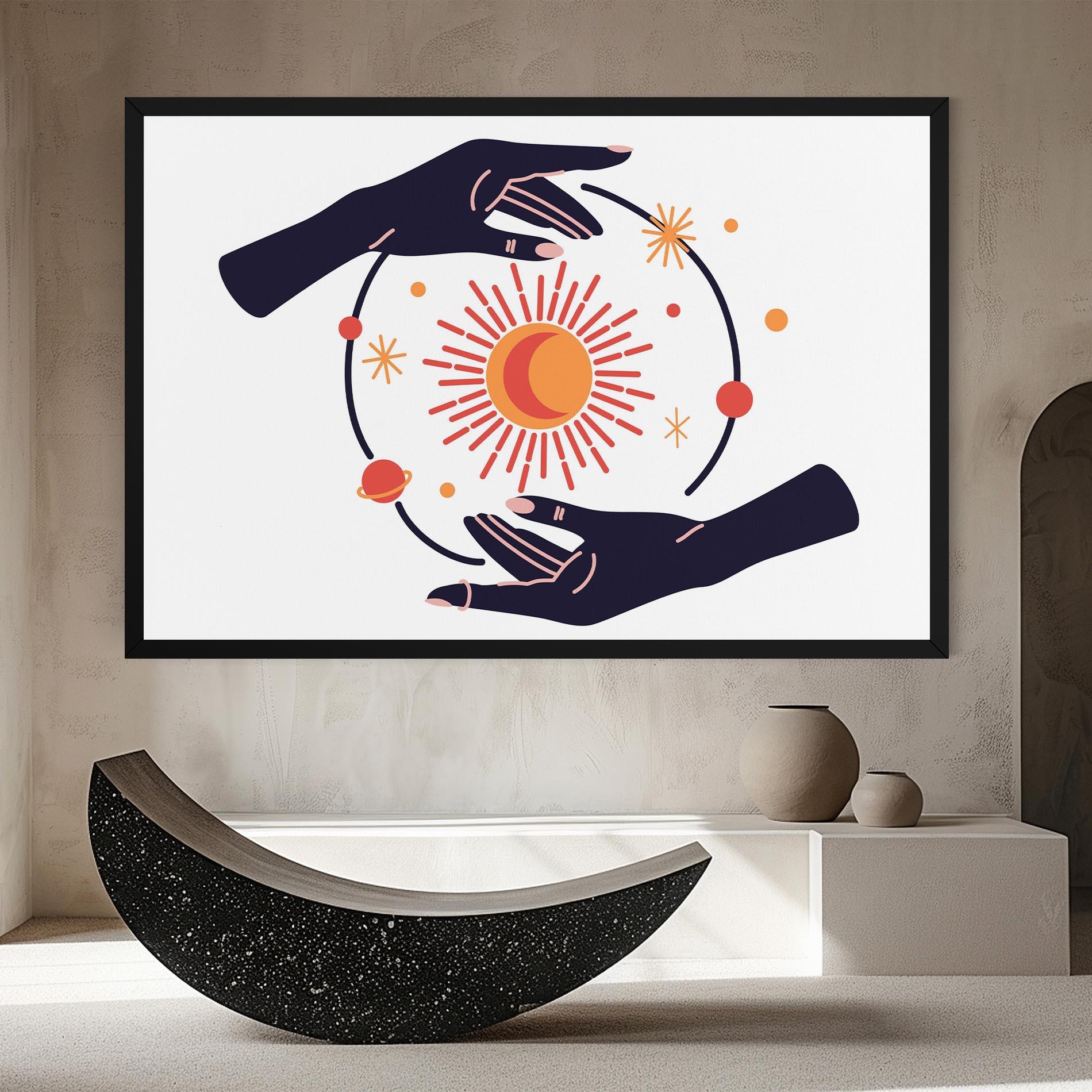 Vászonkép Purple Magic Hands mockup 8