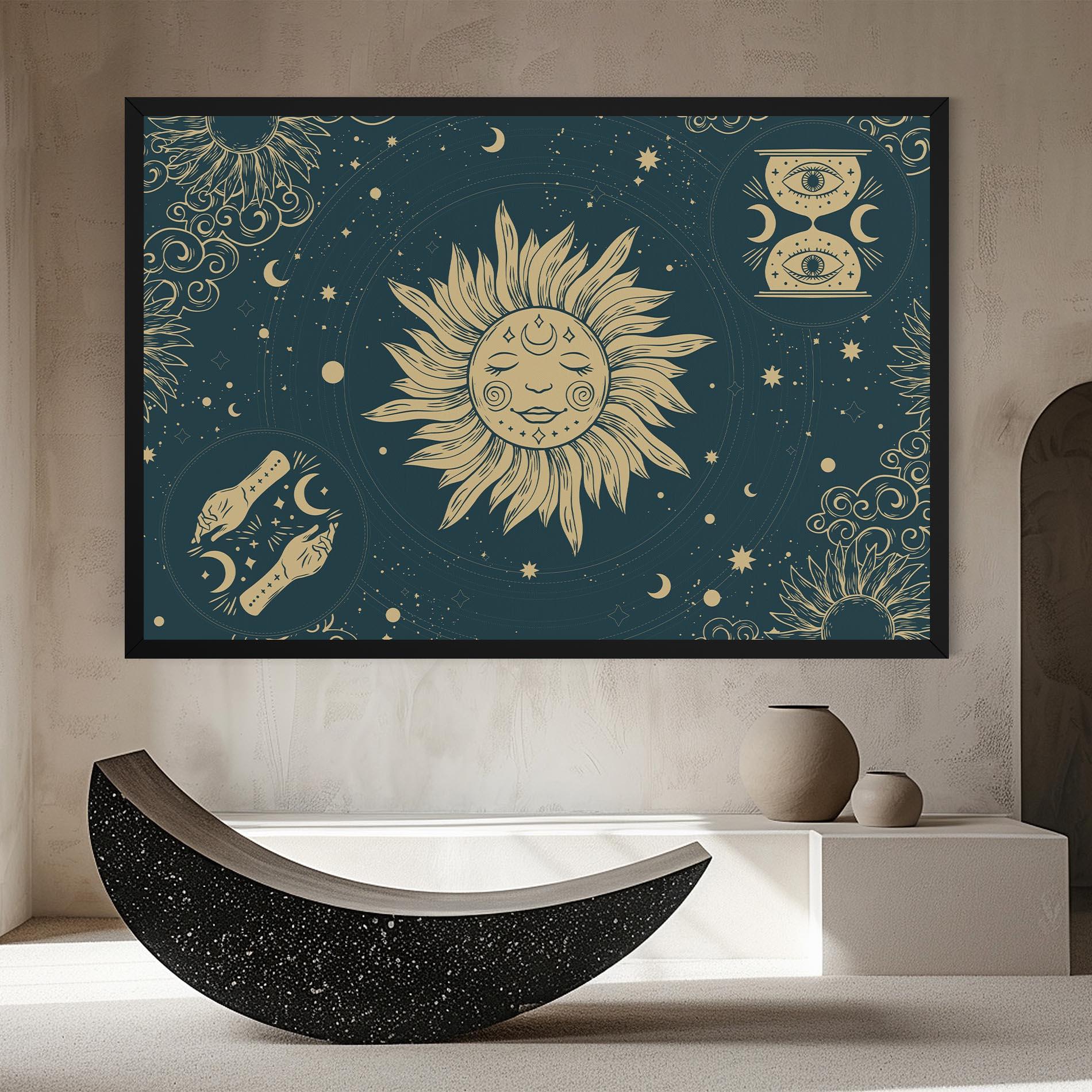 Vászonkép Sun Face Magic mockup 8