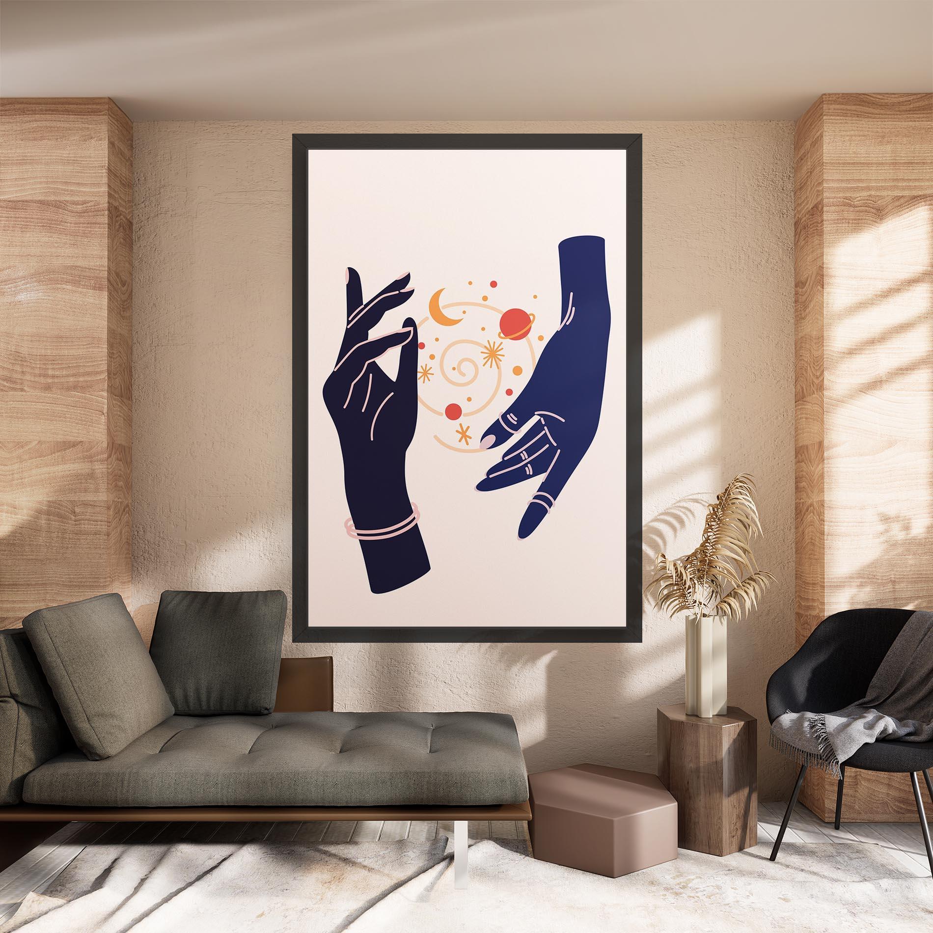 Vászonkép Magic Purple Hands mockup 8