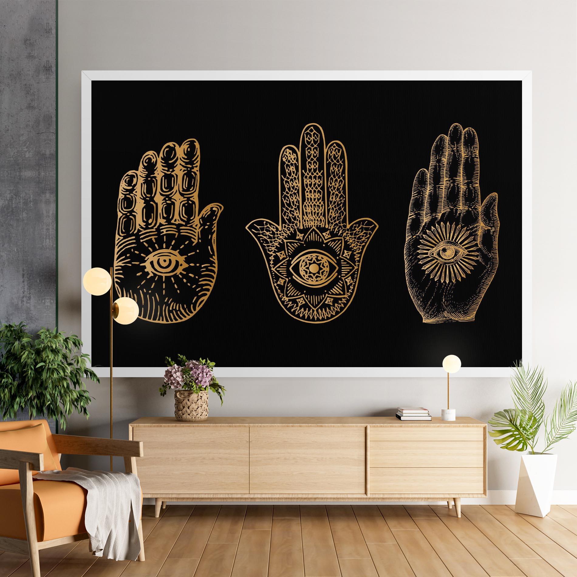 Vászonkép Witch Gold Hands mockup 9