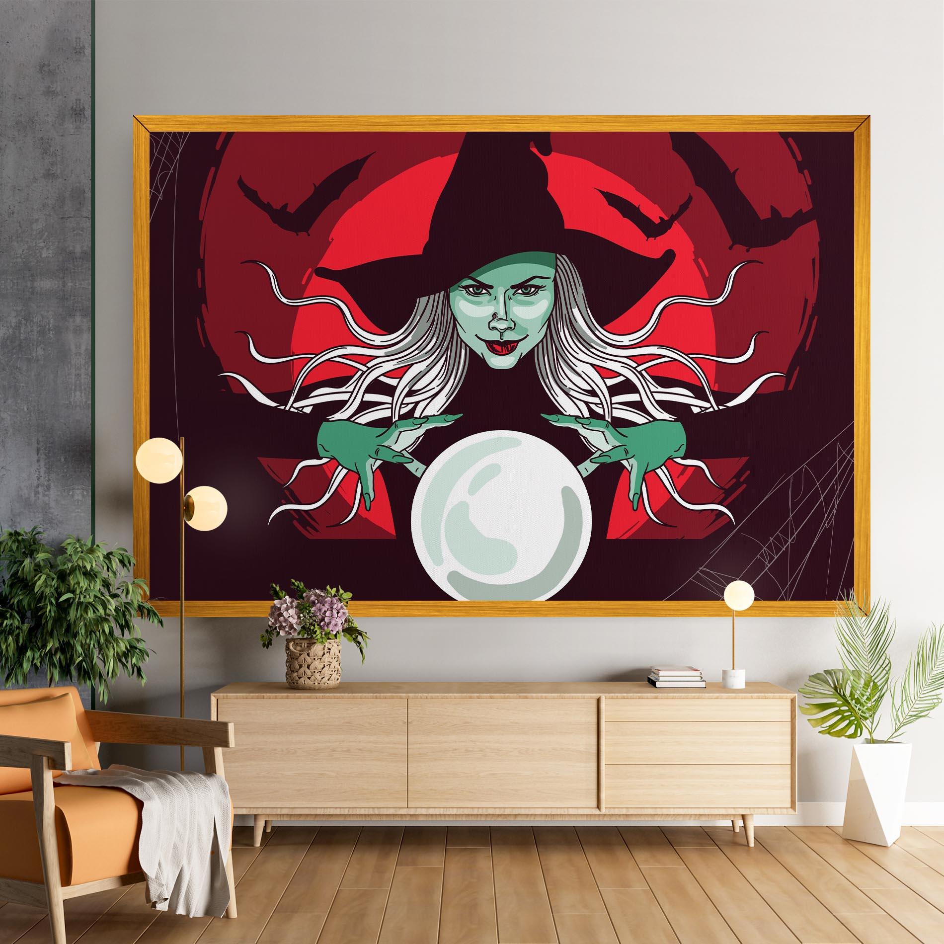 Vászonkép Green Witch mockup 9