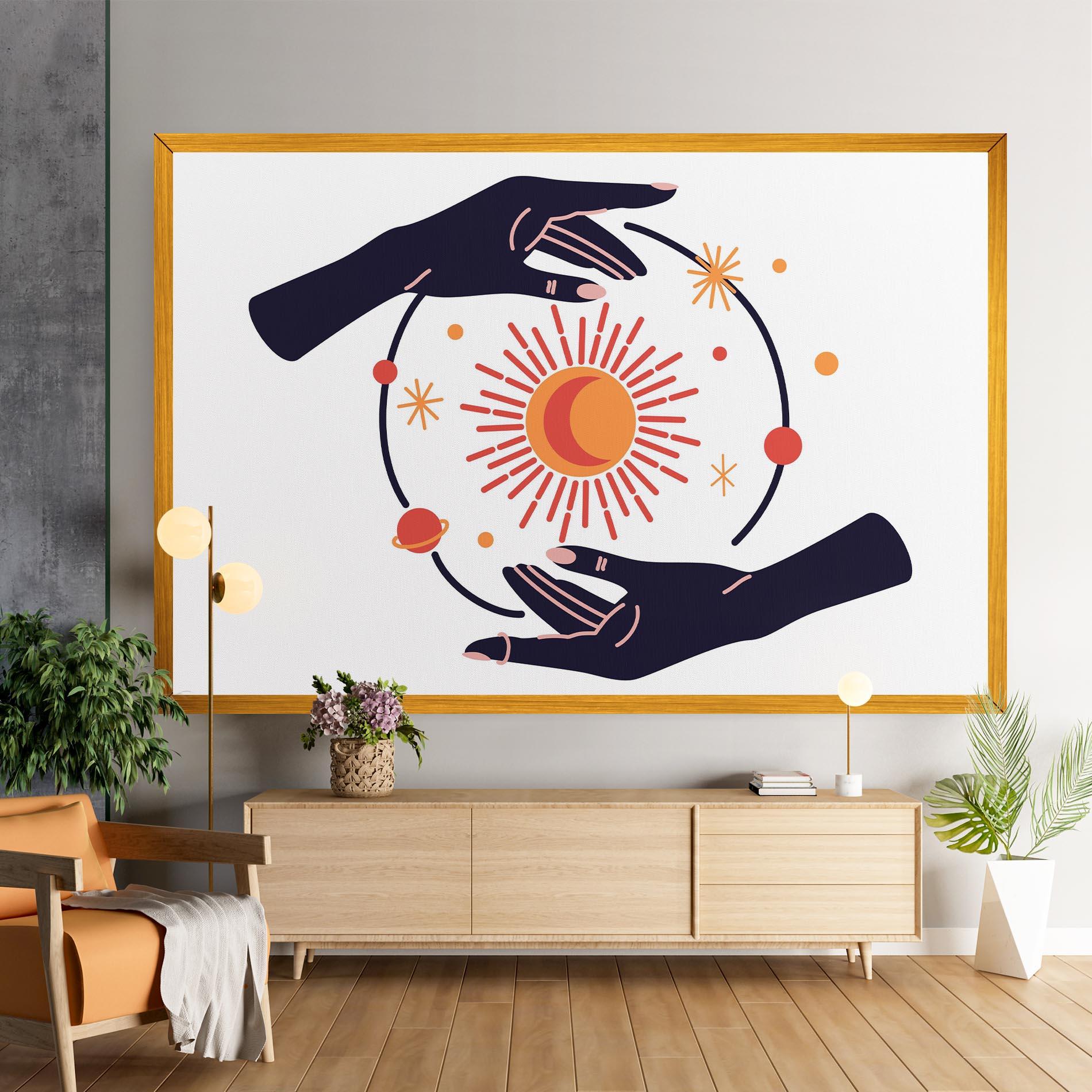 Vászonkép Purple Magic Hands mockup 9