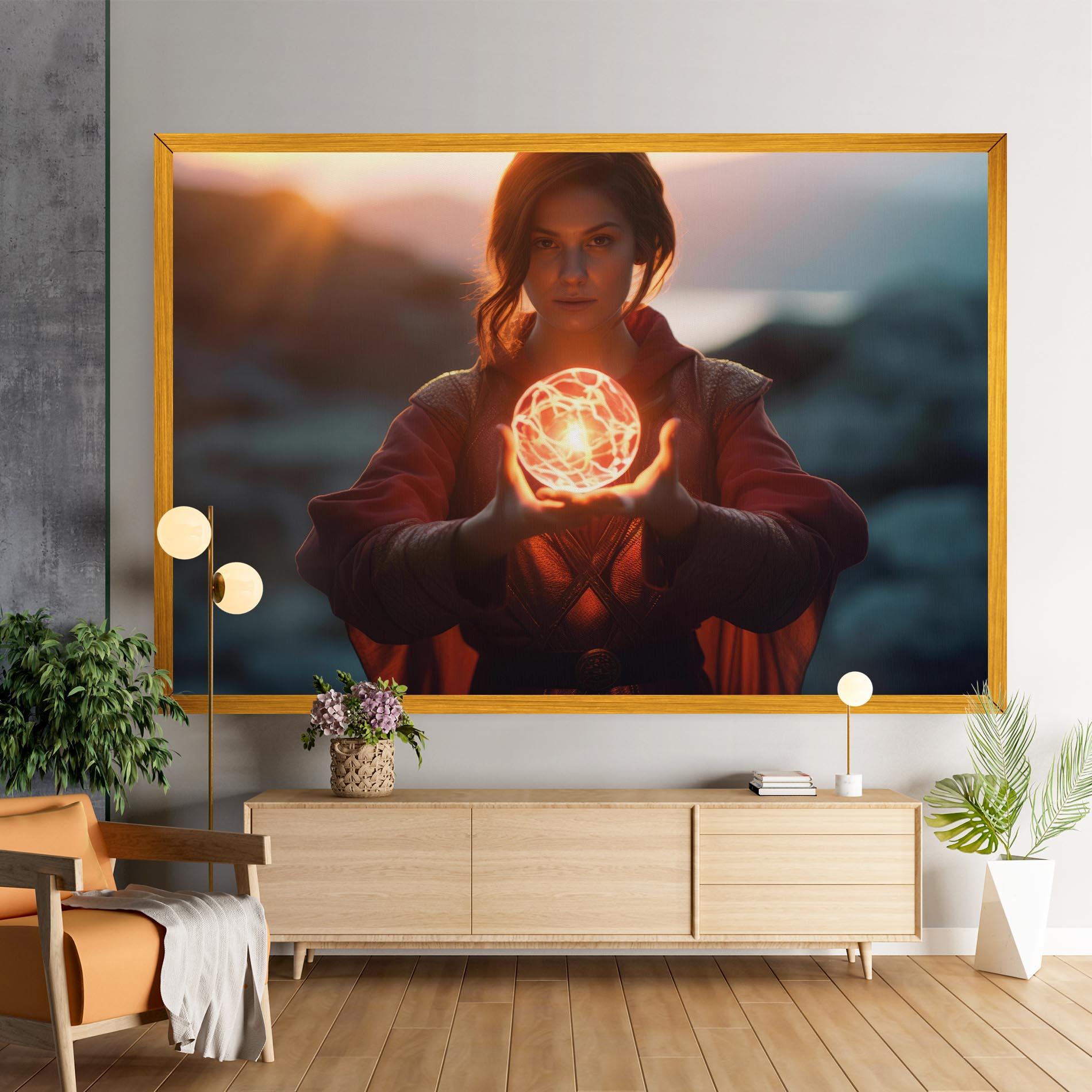 Vászonkép Witch Ball mockup 9