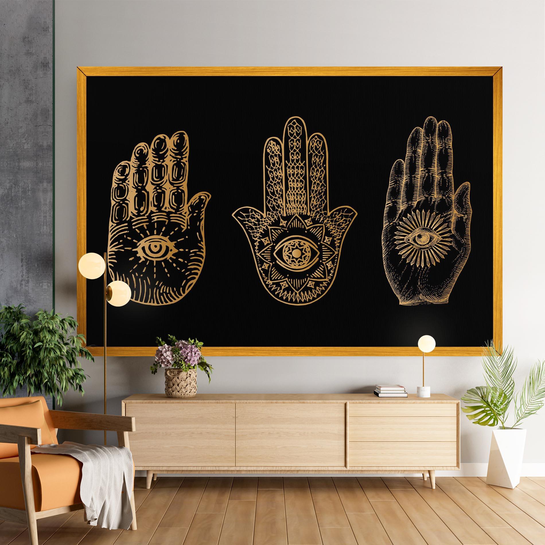 Vászonkép Witch Gold Hands mockup 9