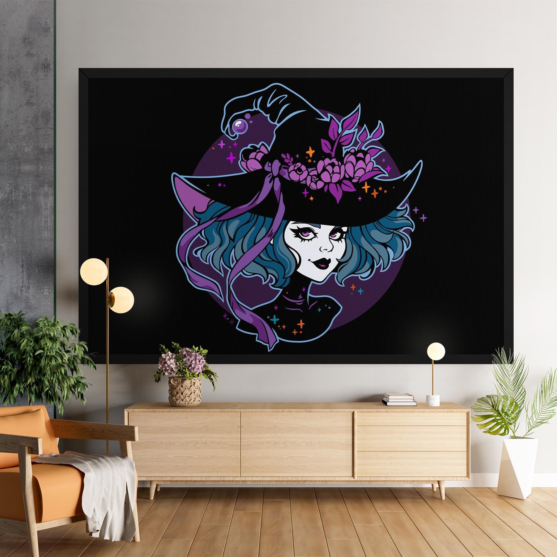 Vászonkép Cute Purple Witch mockup 9