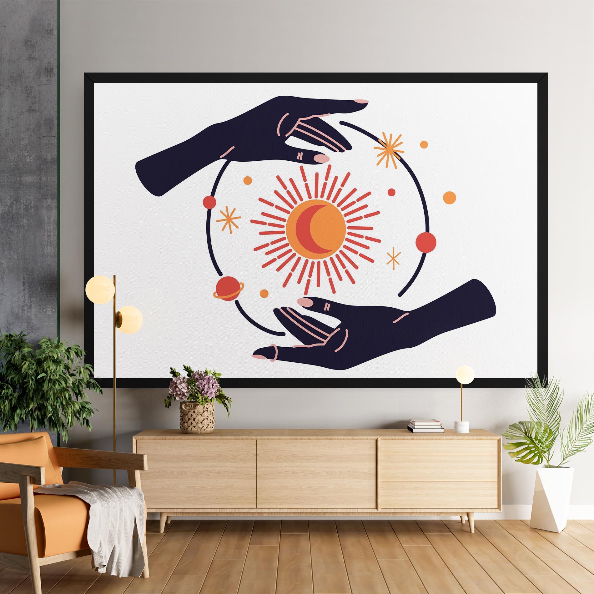 Vászonkép Purple Magic Hands mockup 9