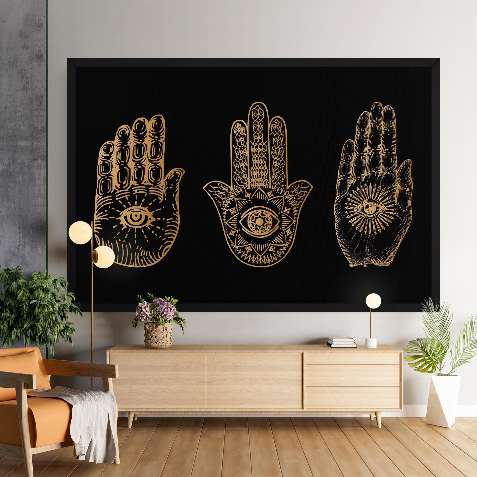 Vászonkép Witch Gold Hands mockup 9
