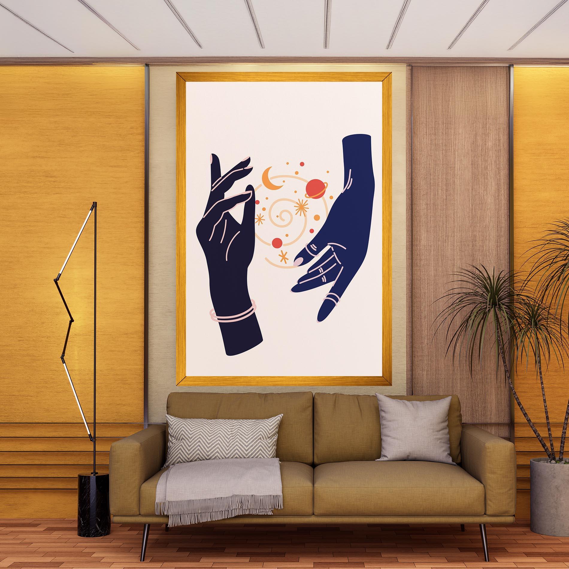 Vászonkép Magic Purple Hands mockup 9