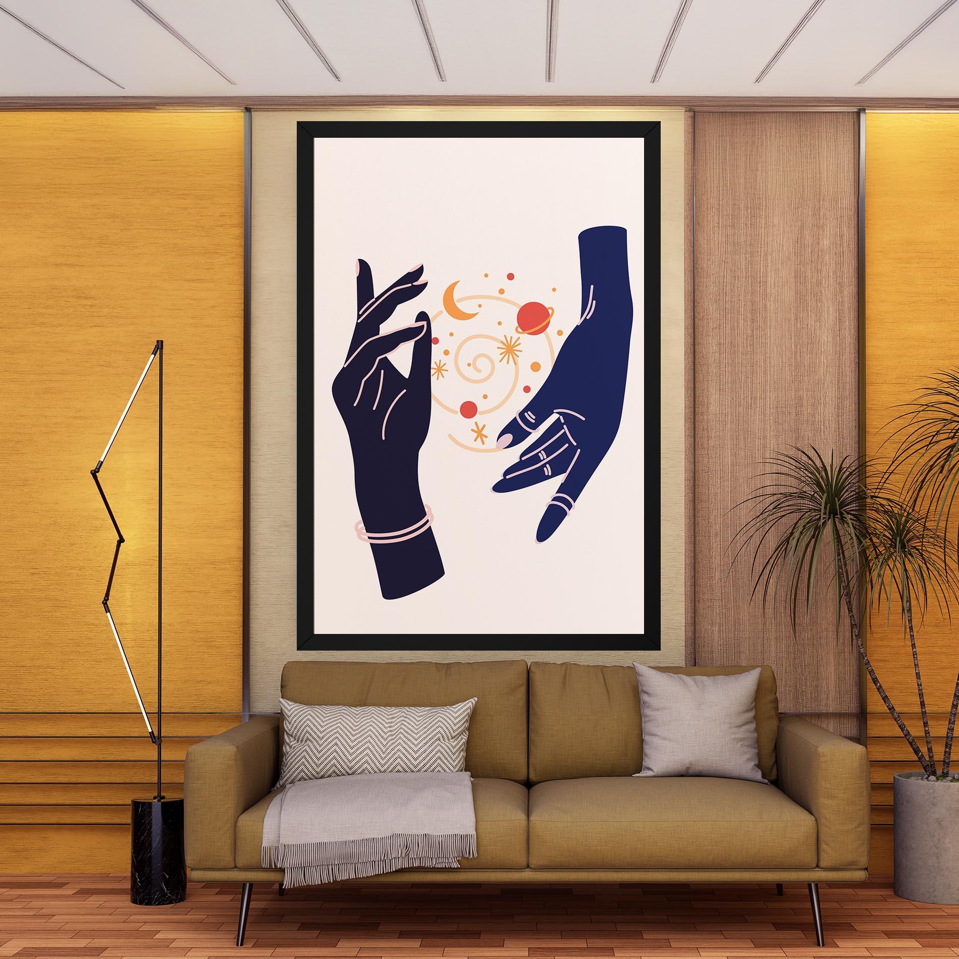 Vászonkép Magic Purple Hands mockup 9