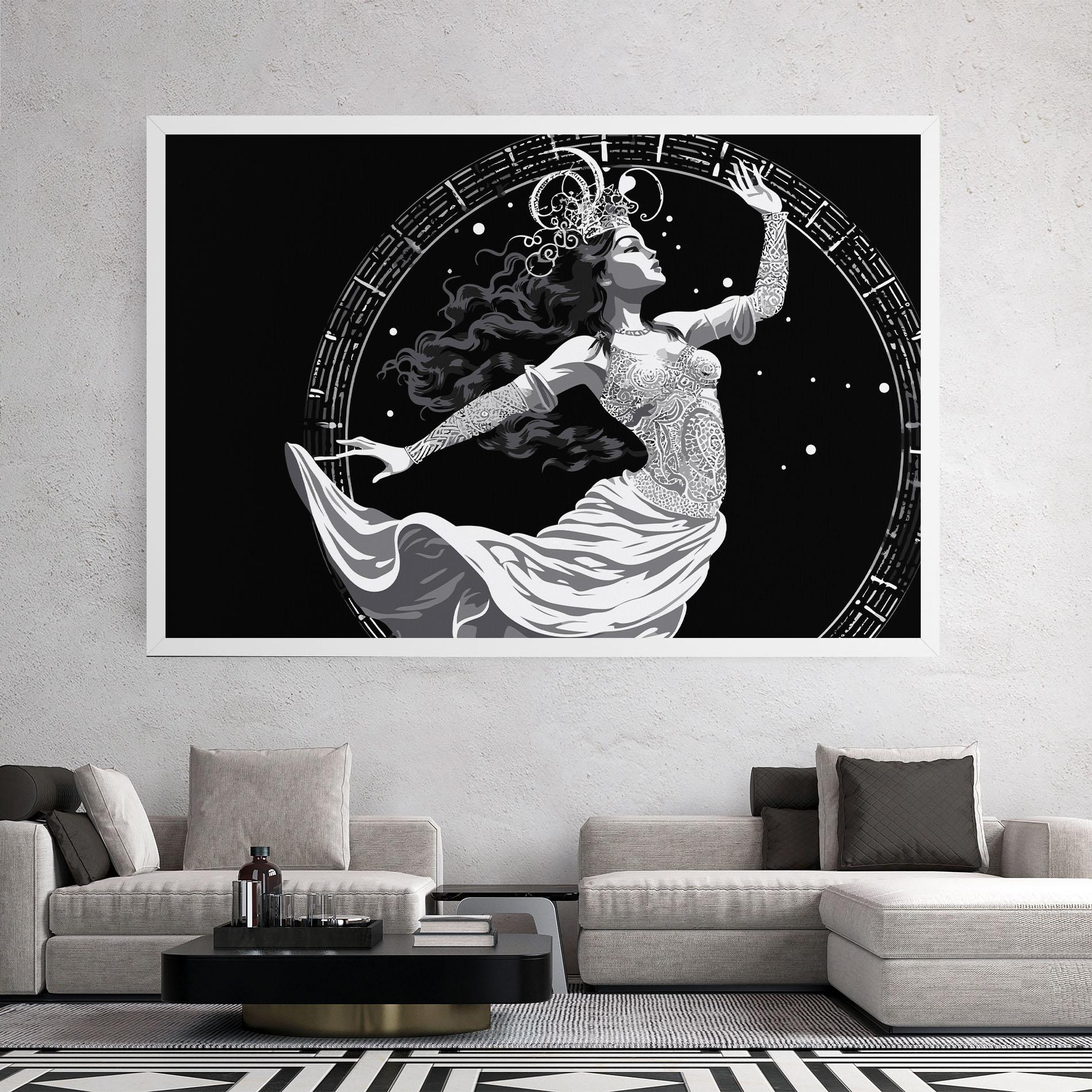 Vászonkép Beautiful Witch mockup 2