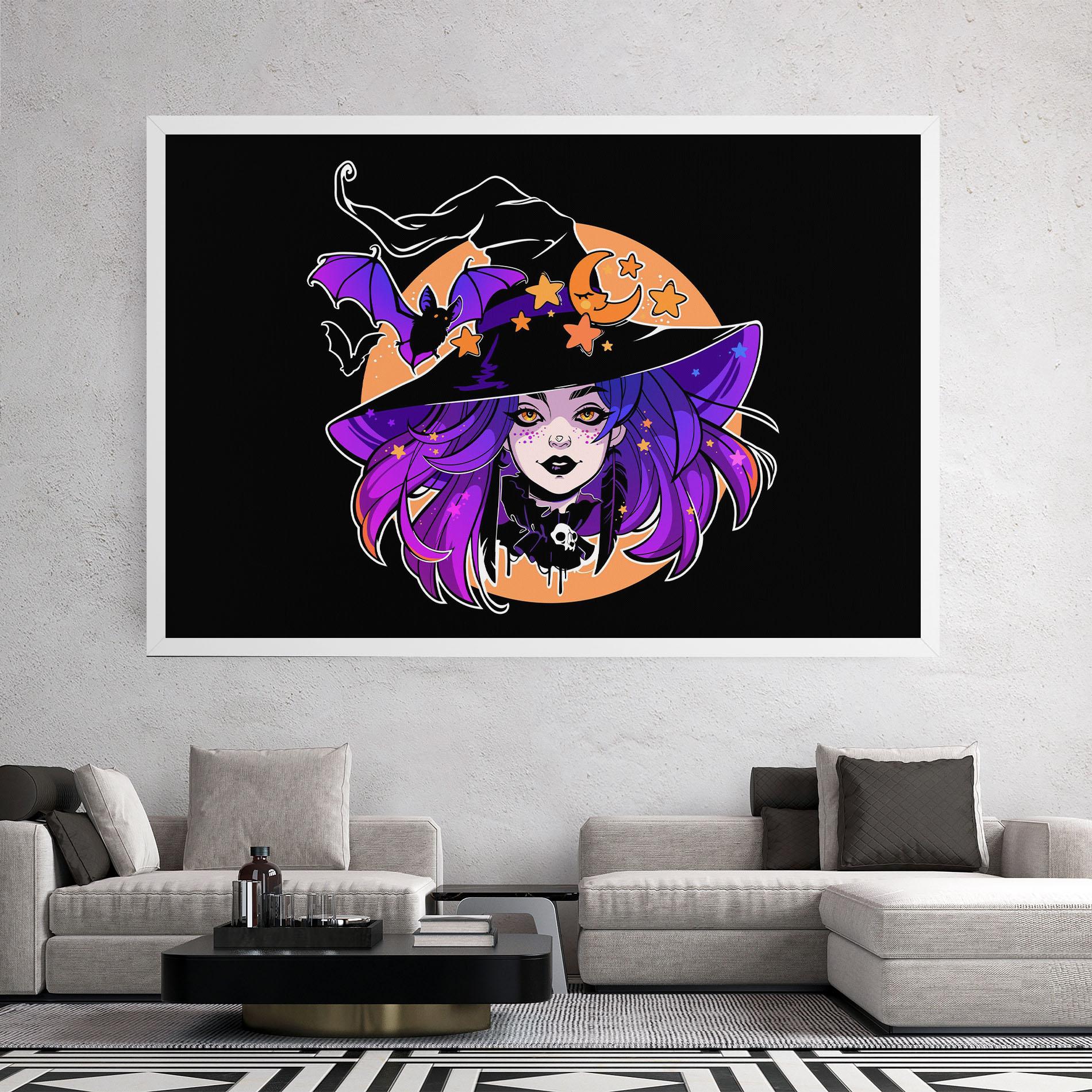 Vászonkép Purple Witch mockup 2
