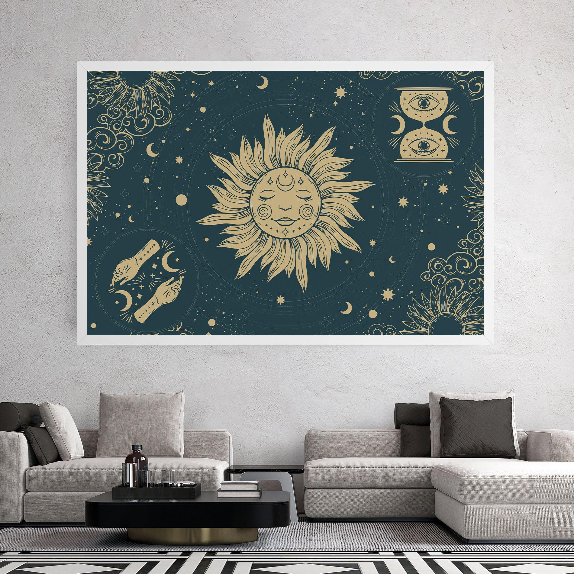 Vászonkép Sun Face Magic mockup 2