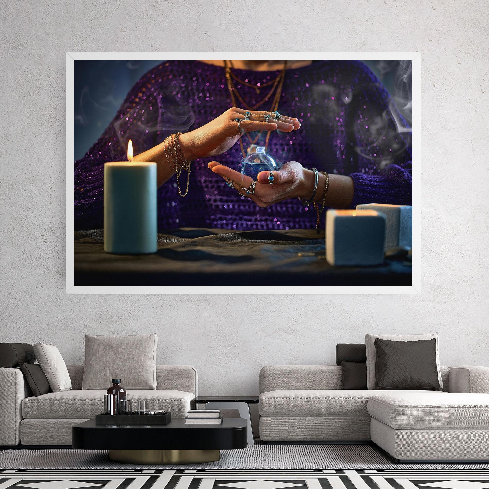 Vászonkép Witch Magic Smoke mockup 2