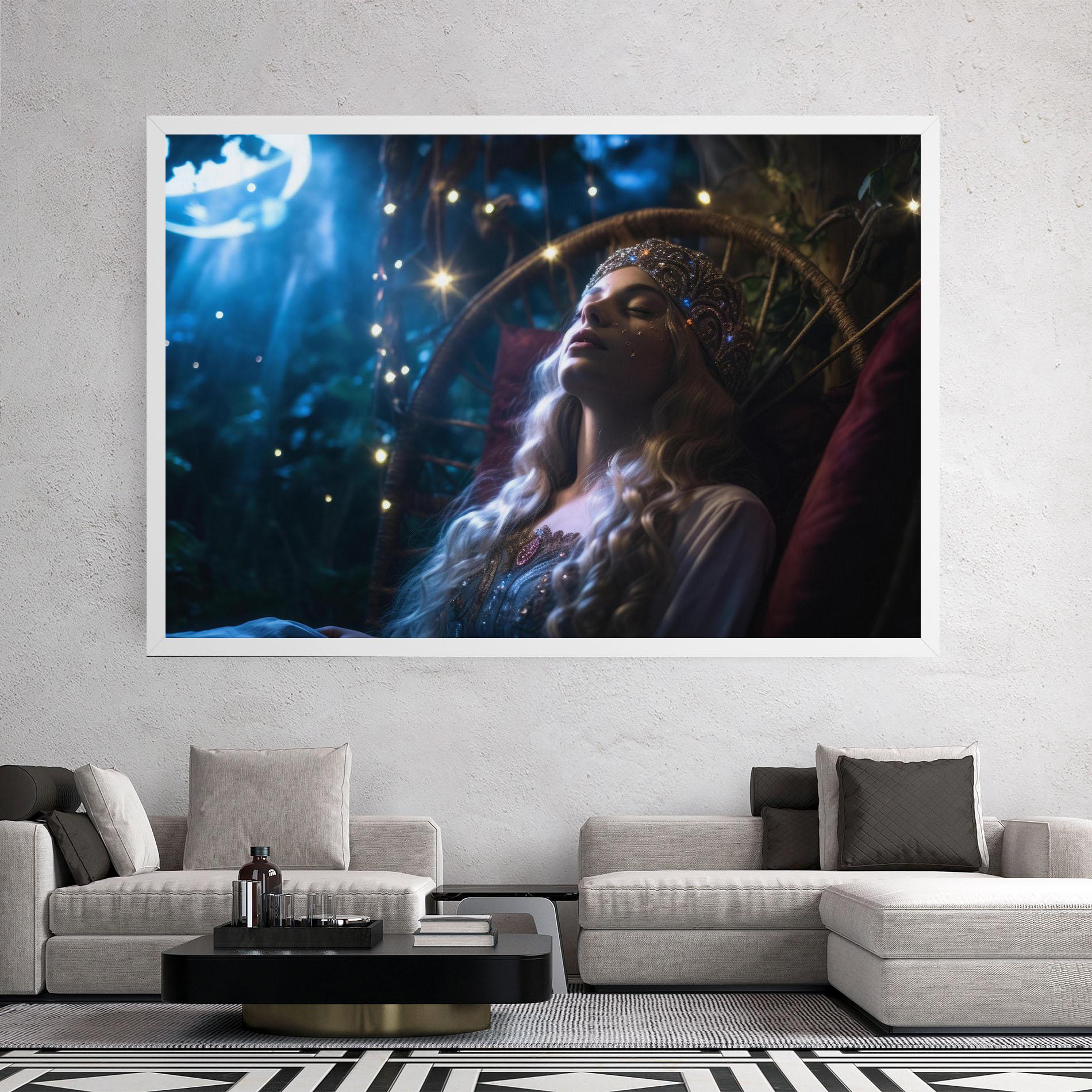 Vászonkép Witch Sleeping mockup 2