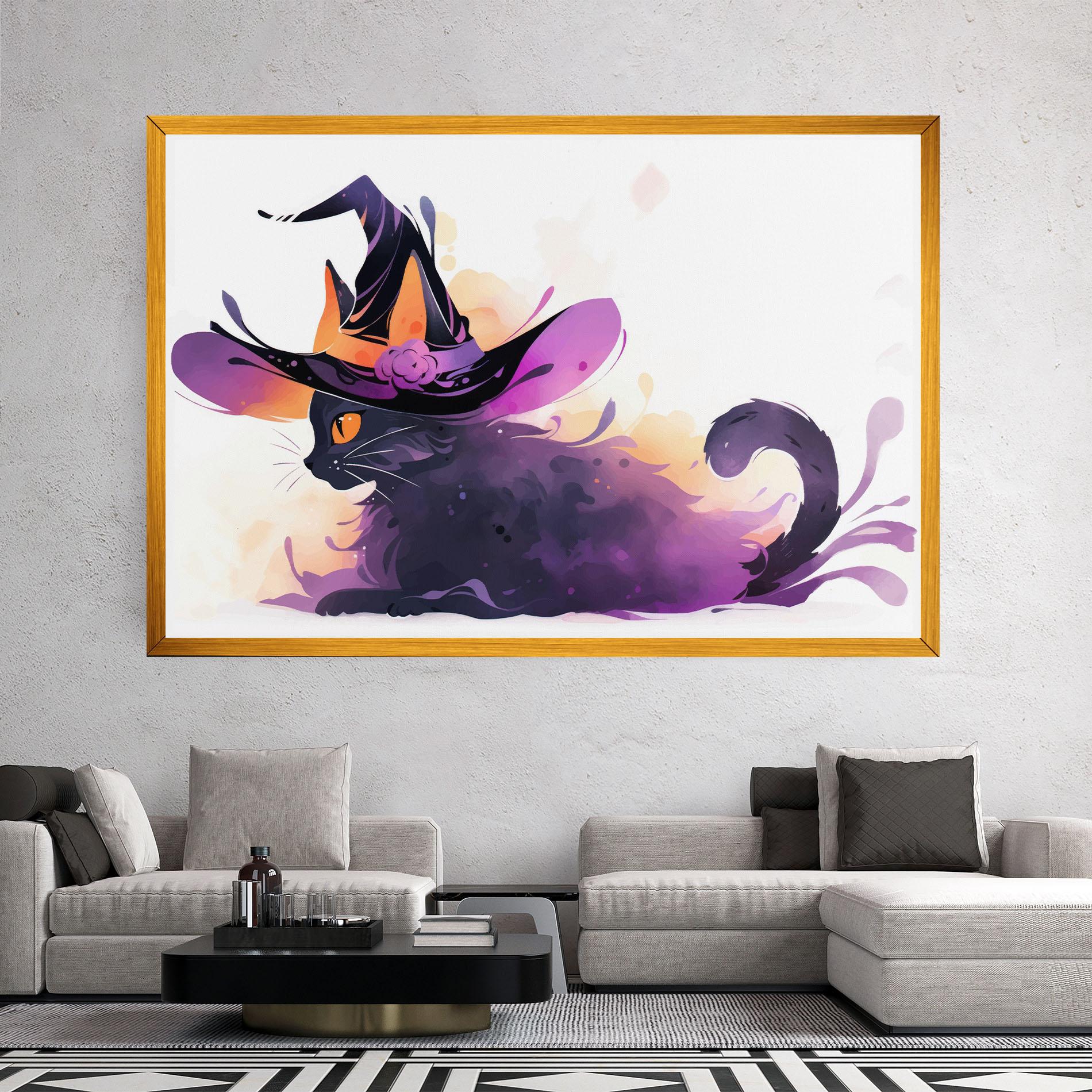 Vászonkép Cat Witch mockup 2