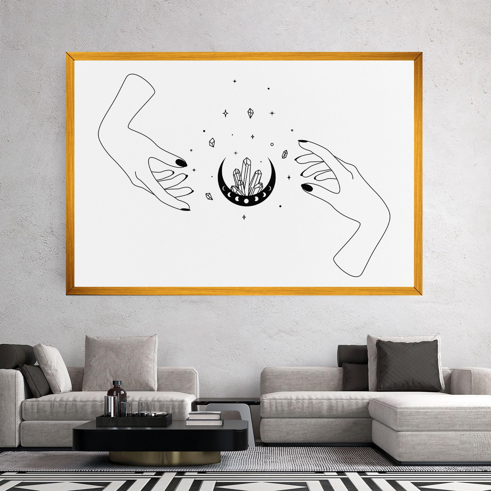 Vászonkép Crystal Hand mockup 2