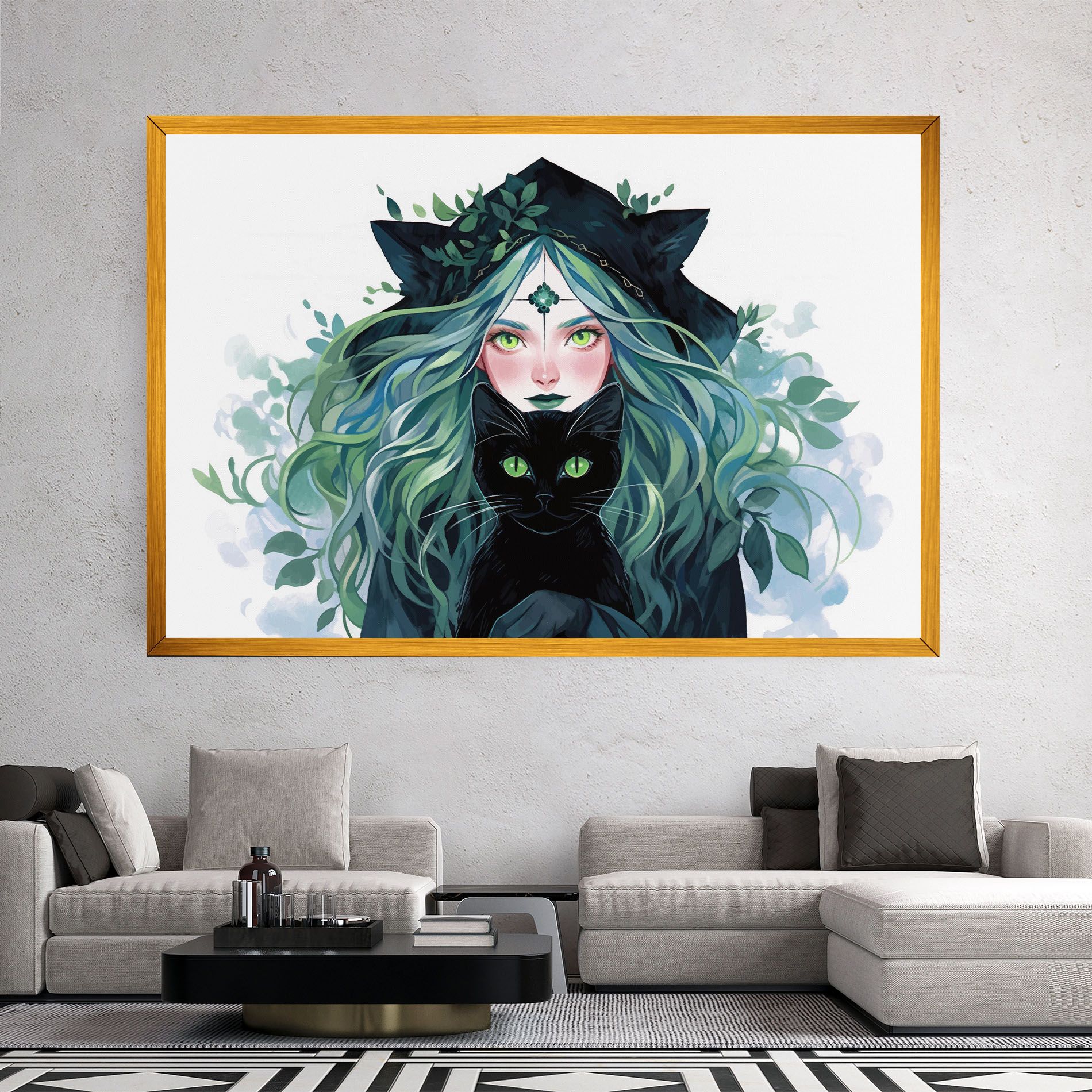 Magic Cat Witch mockup 2