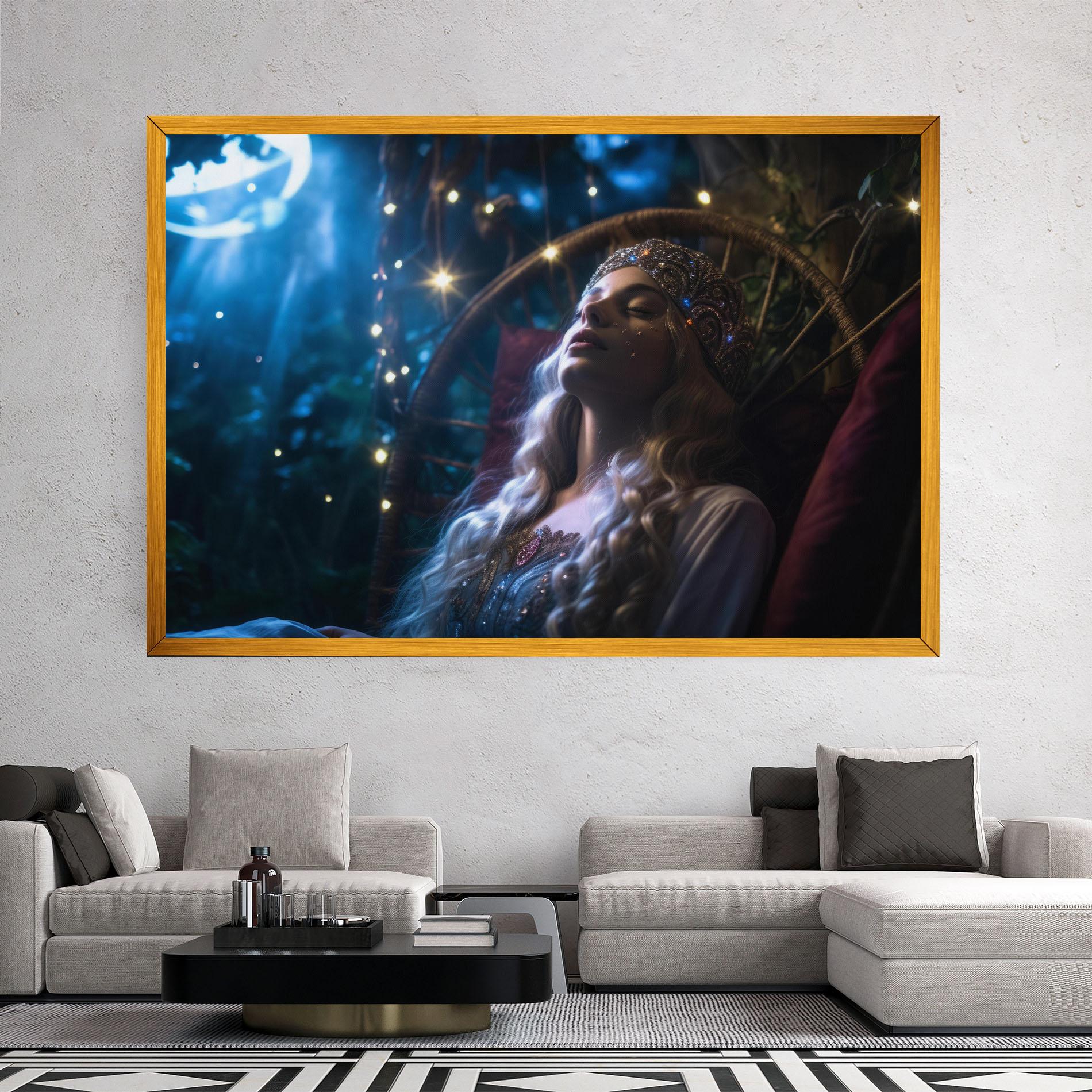 Vászonkép Witch Sleeping mockup 2