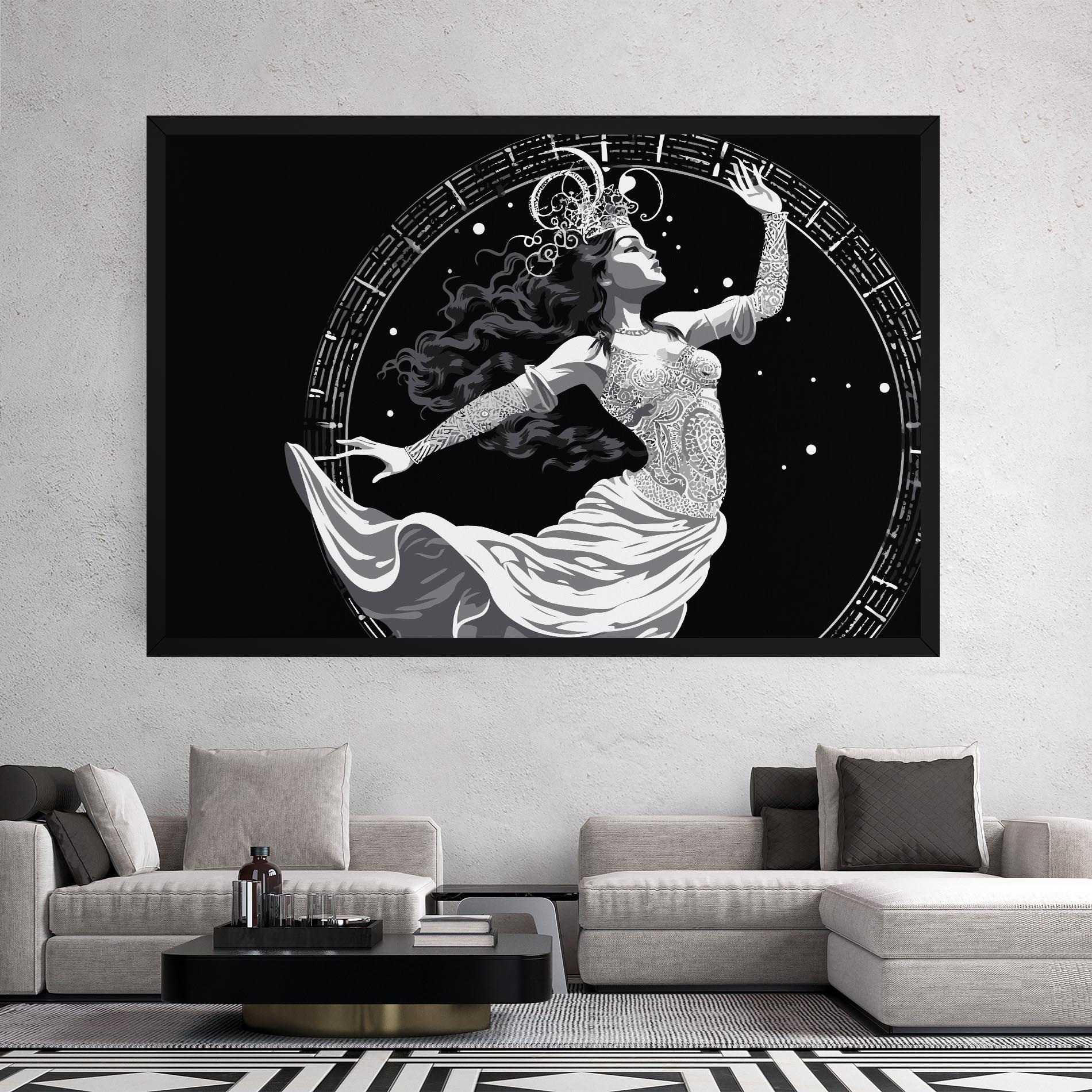 Vászonkép Beautiful Witch mockup 2