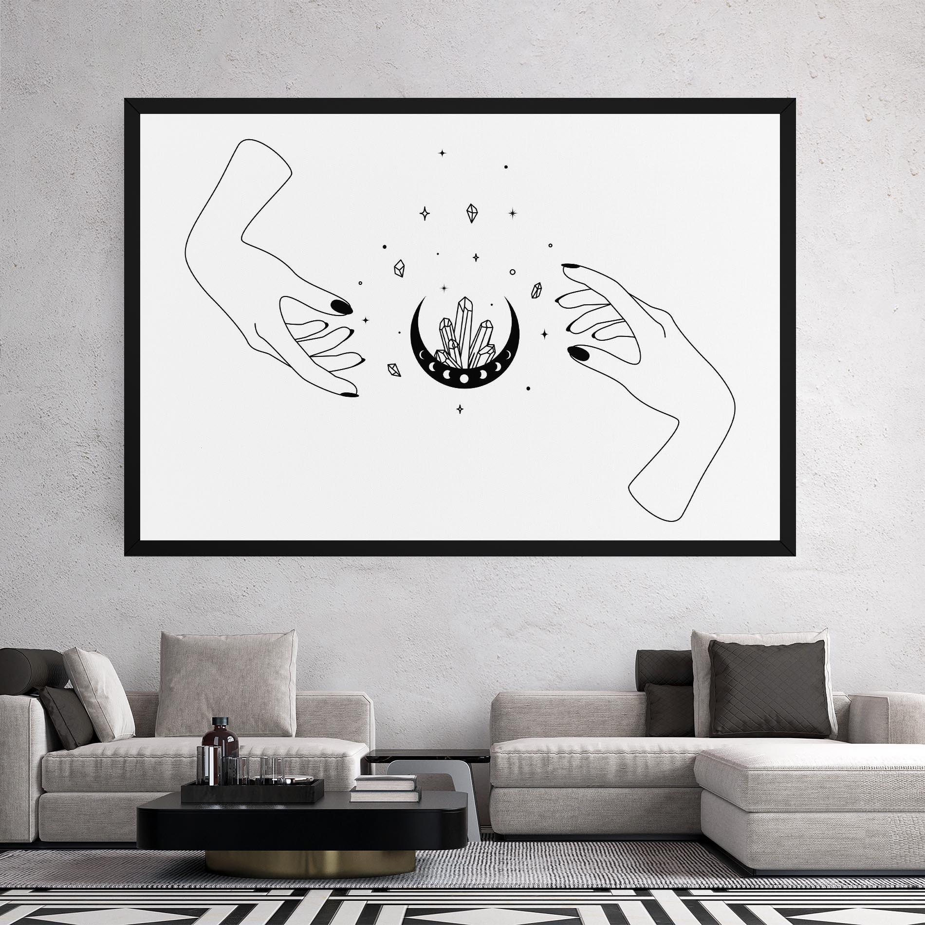 Vászonkép Crystal Hand mockup 2