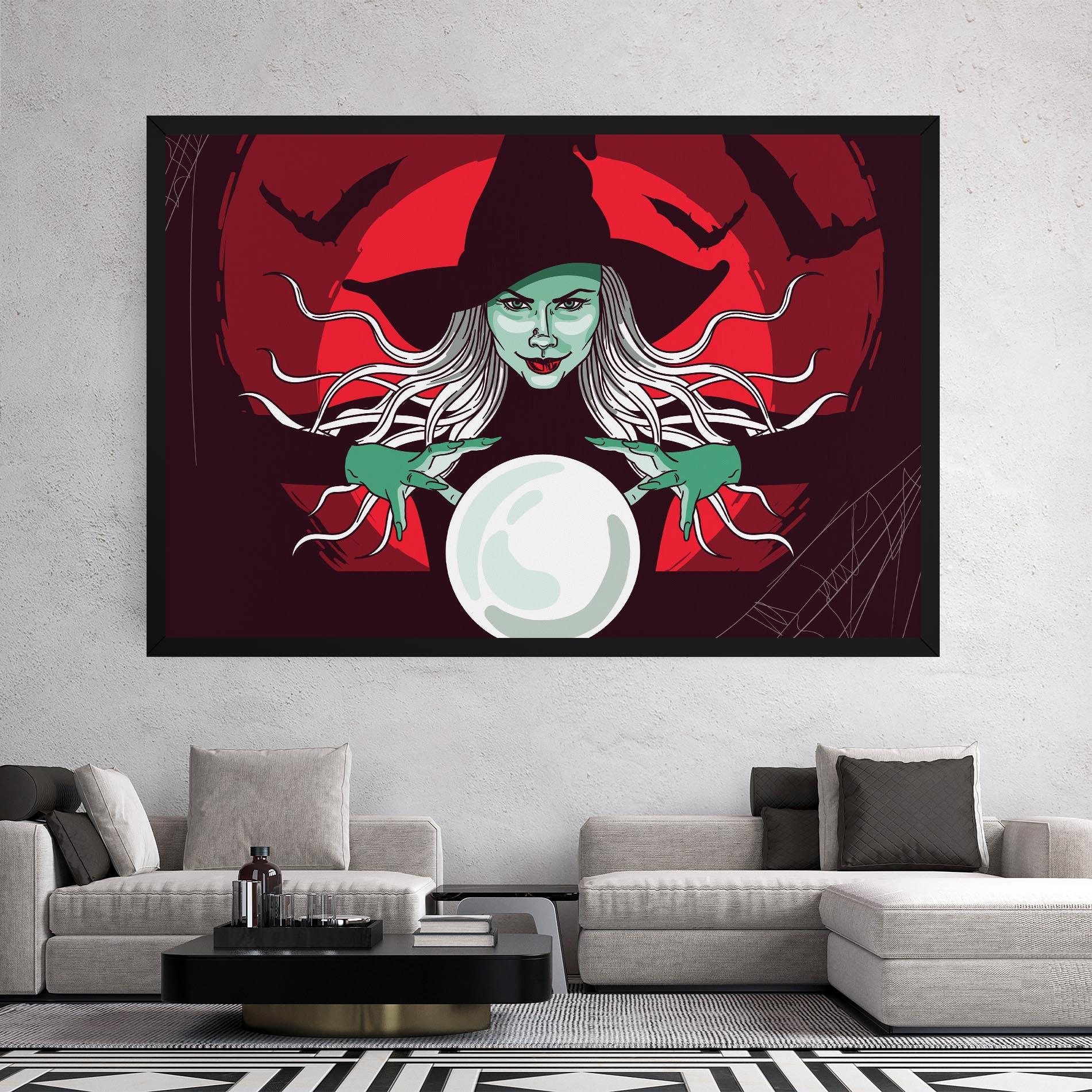 Vászonkép Green Witch mockup 2