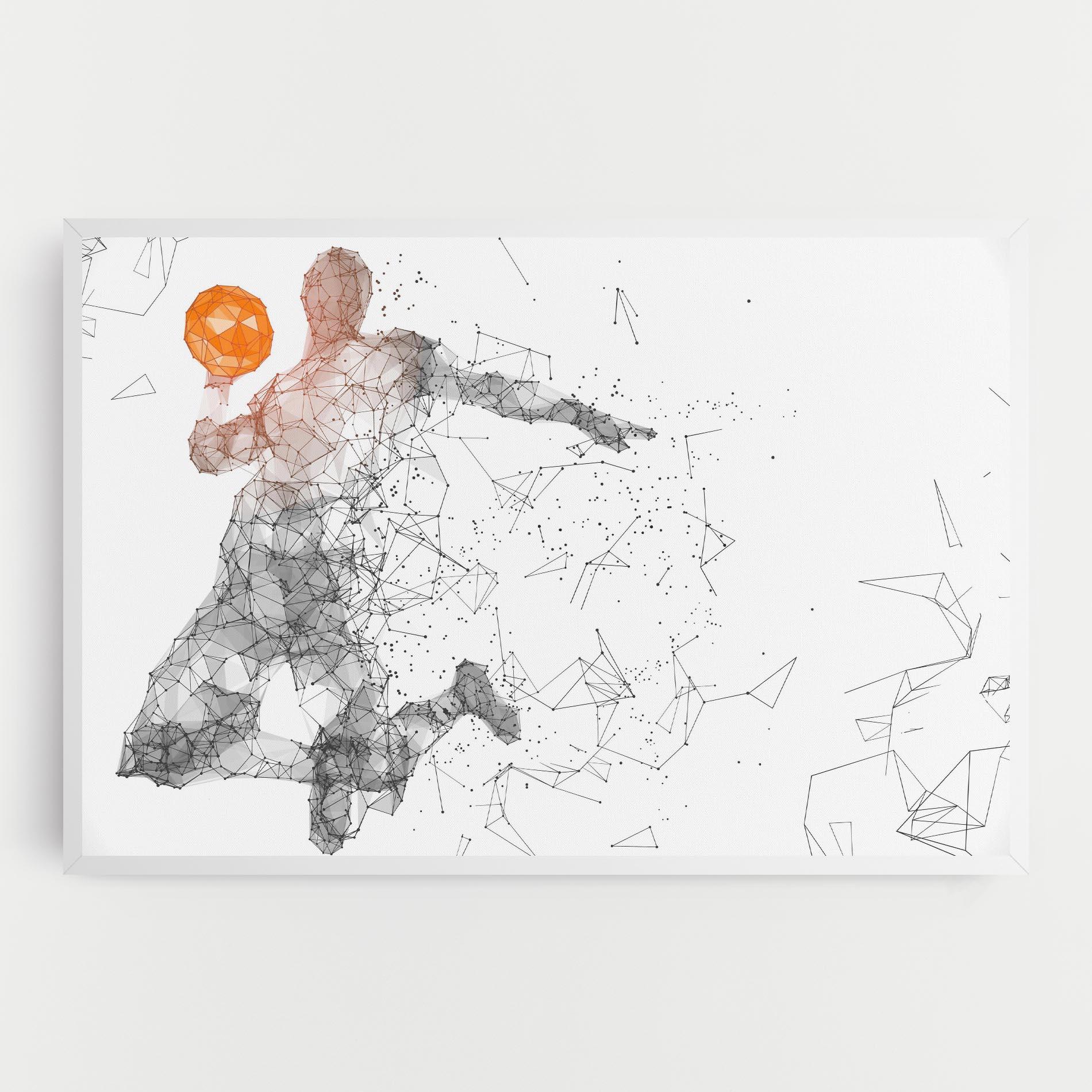 Vászonkép Orange Line Basket mockup 0