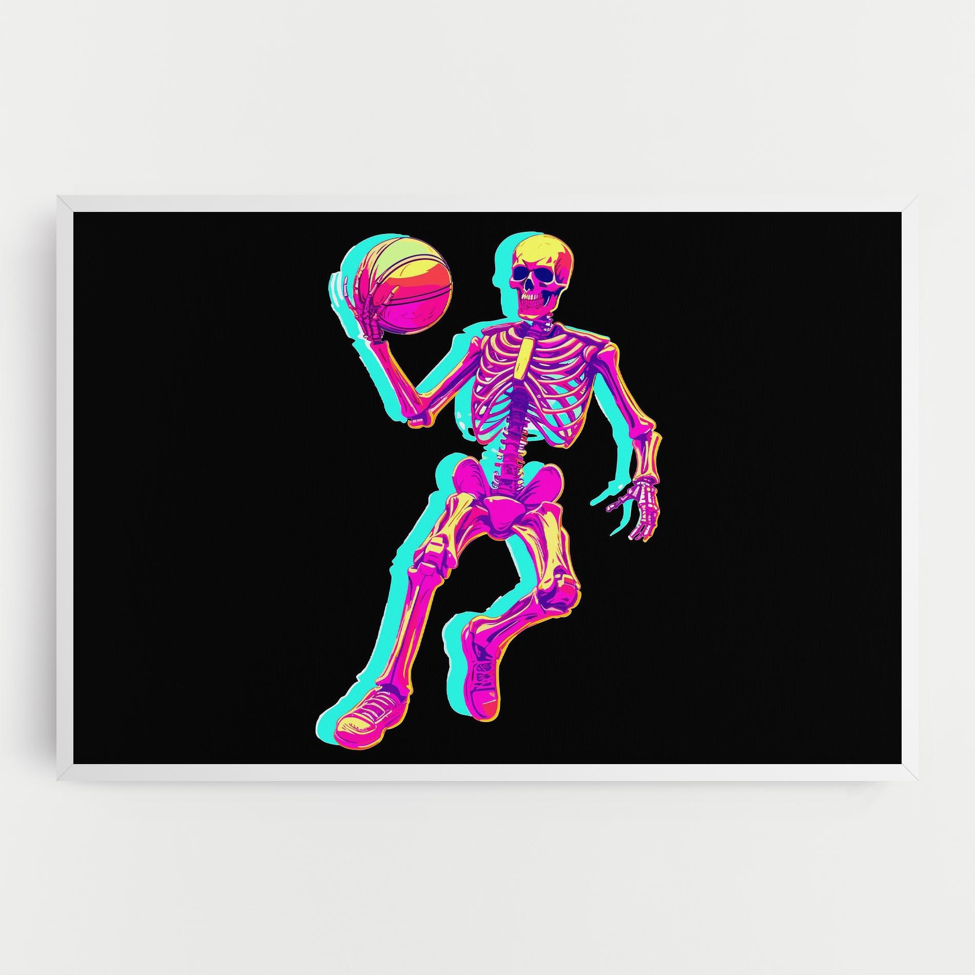 Vászonkép Skeleton Basketball mockup 0