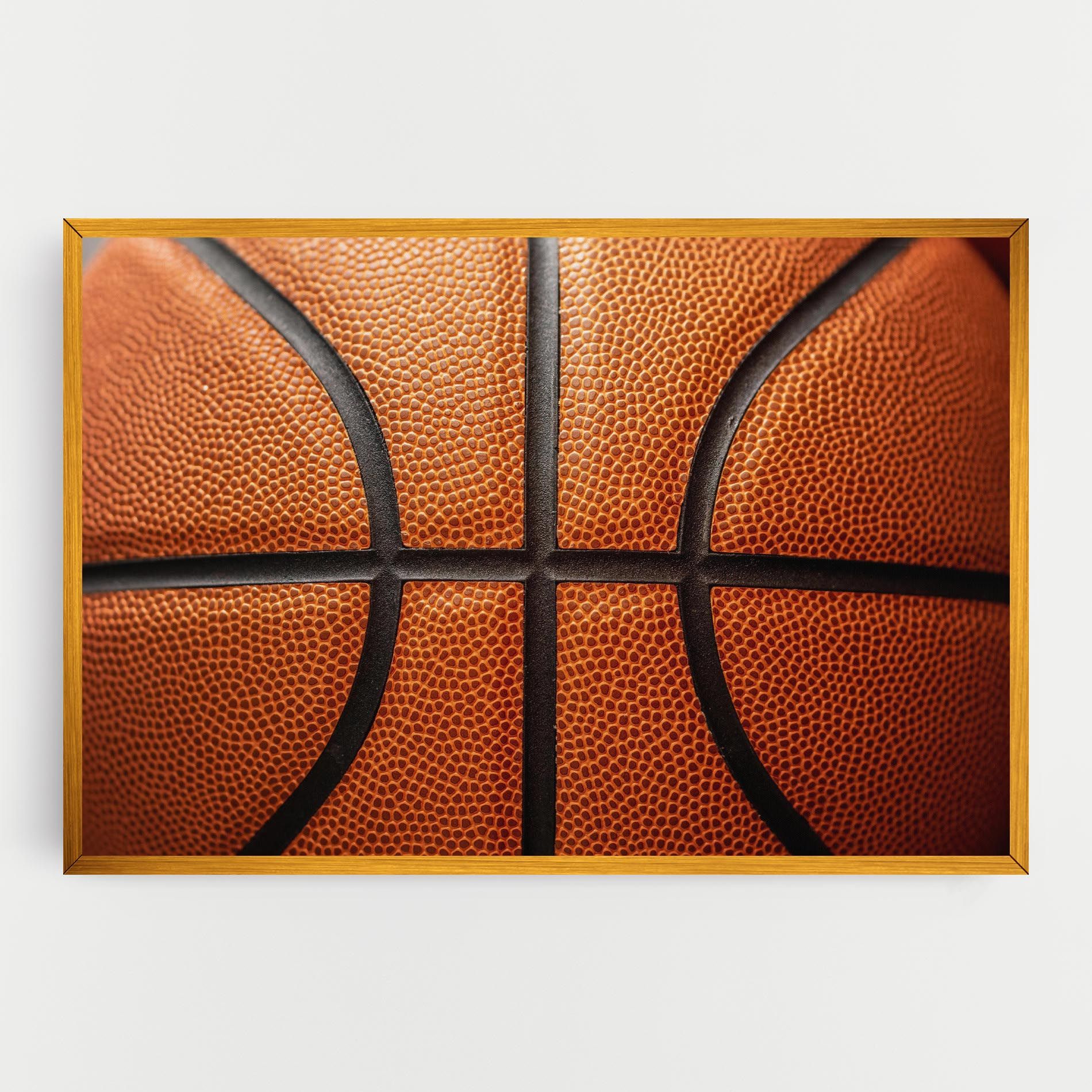 Close Up Leather Basketball mockup 0