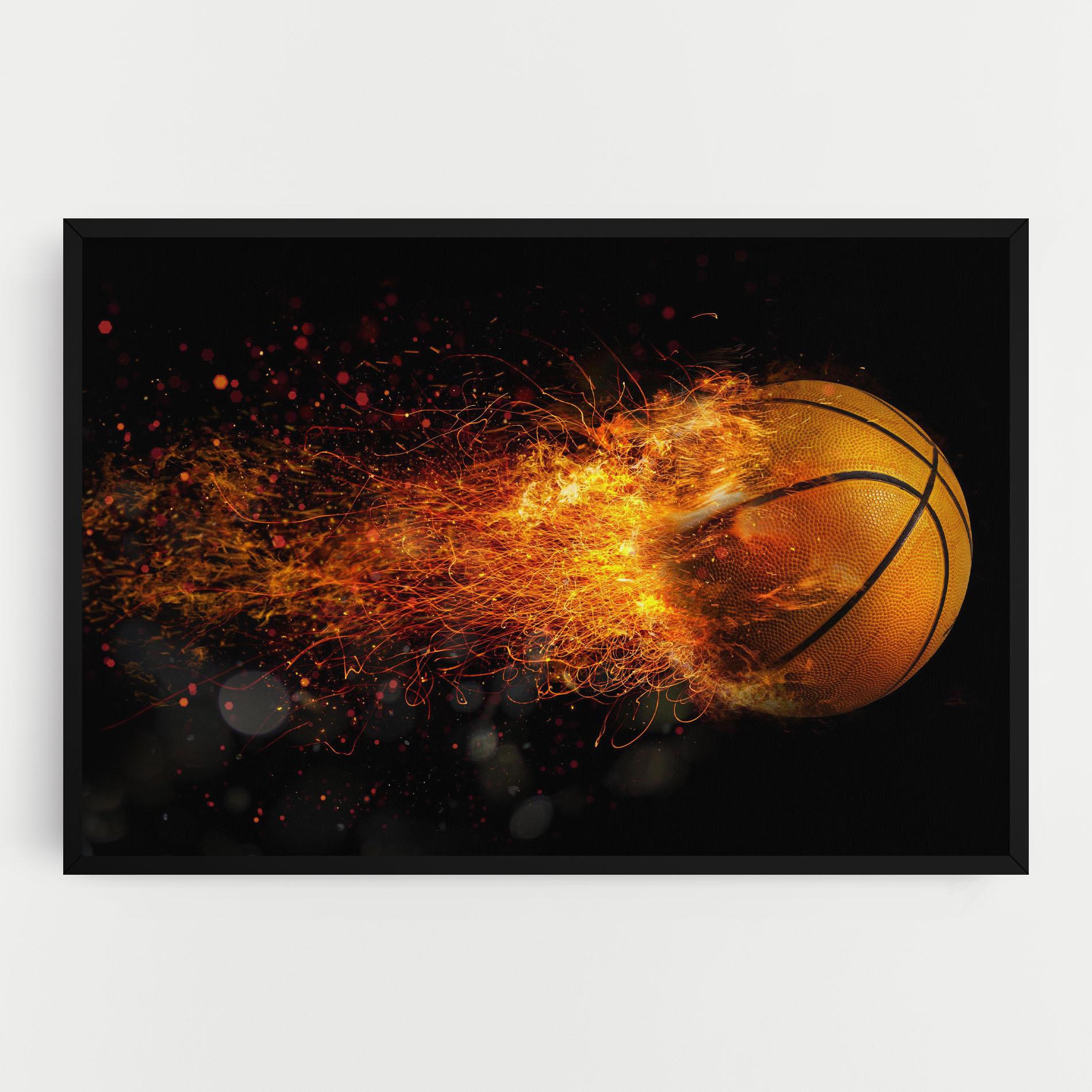 Vászonkép Basket Ball Flame mockup 0