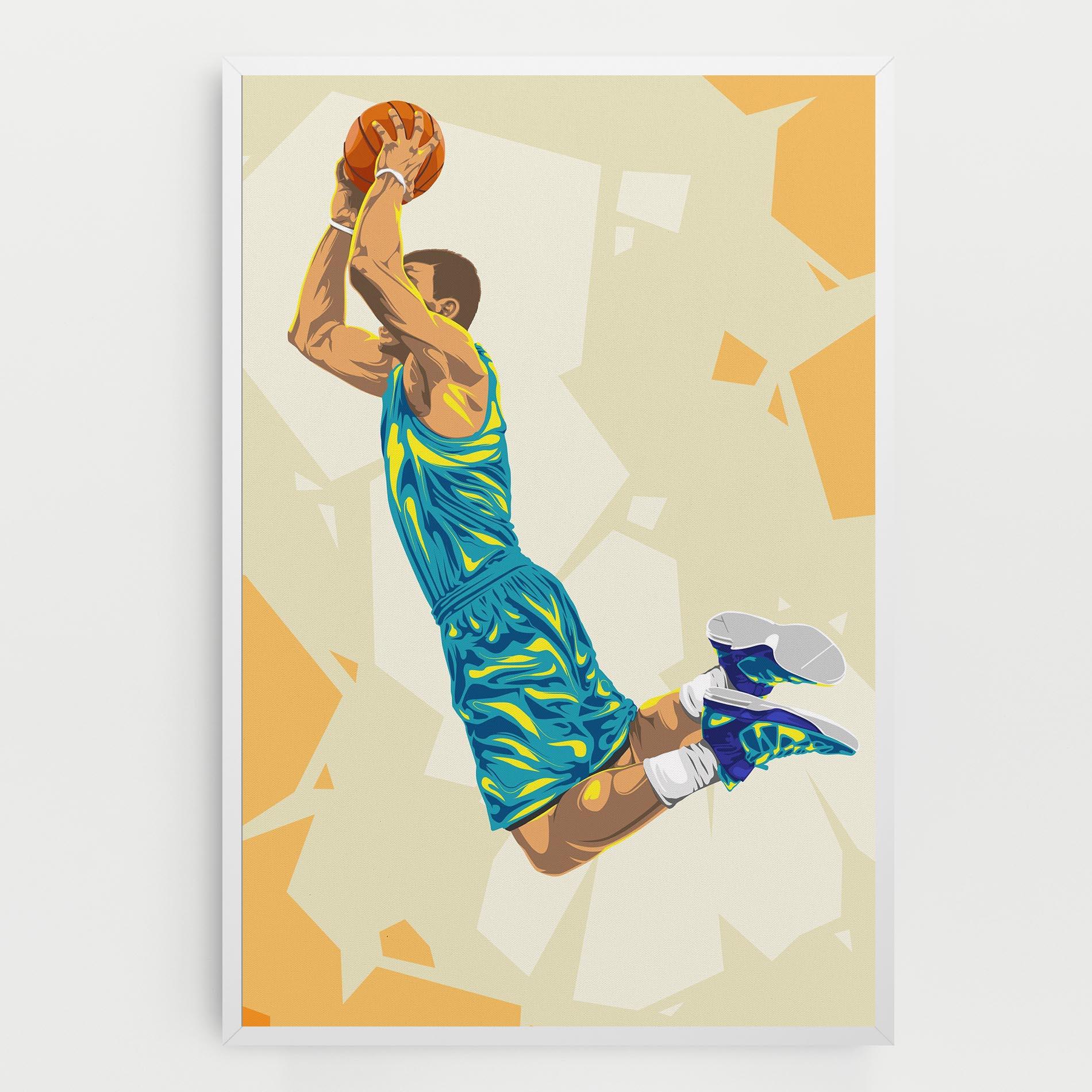 Vászonkép Basketball Dunk Pose mockup 0