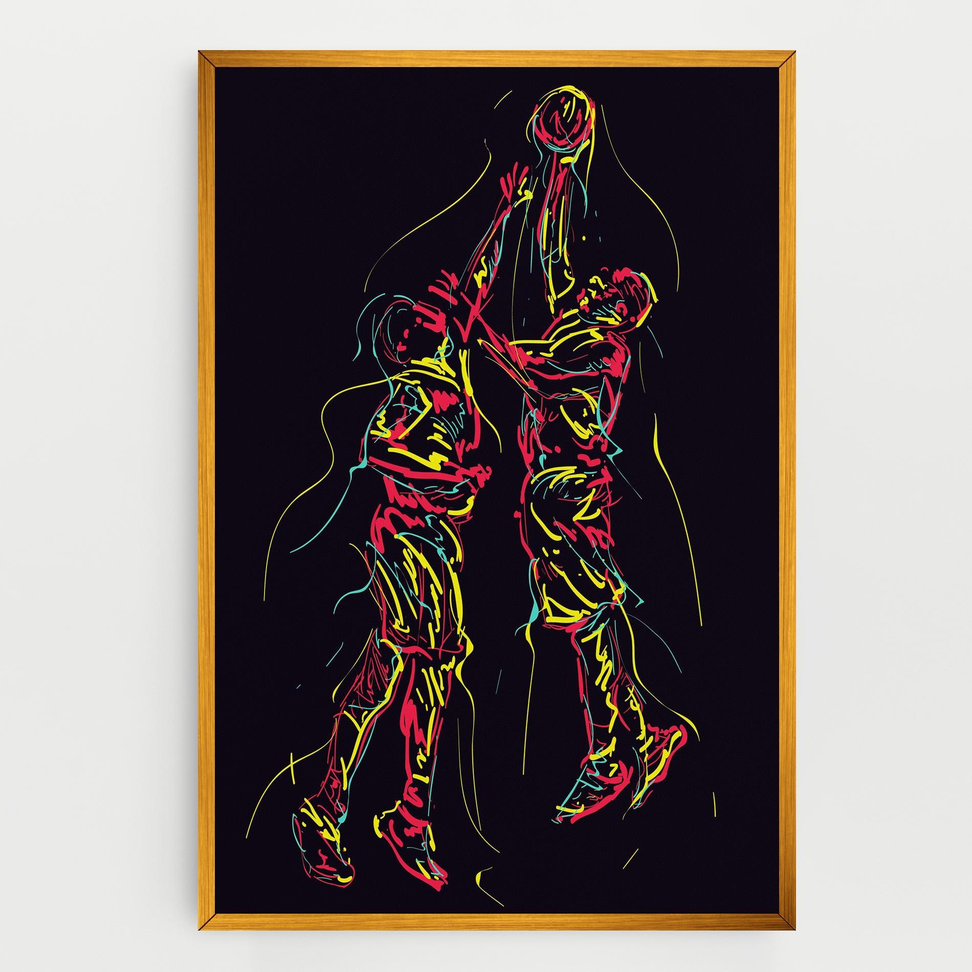 Vászonkép Basket Line Jump mockup 0