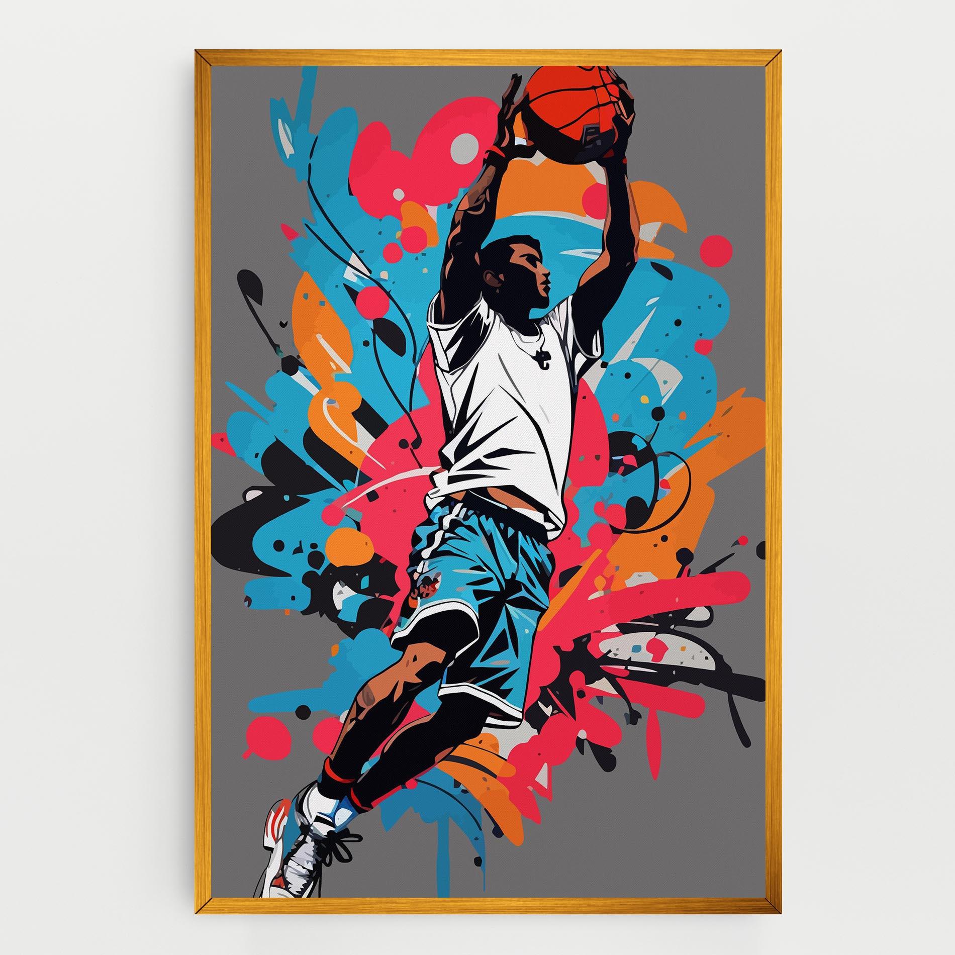 Vászonkép Blue Red Basket mockup 0