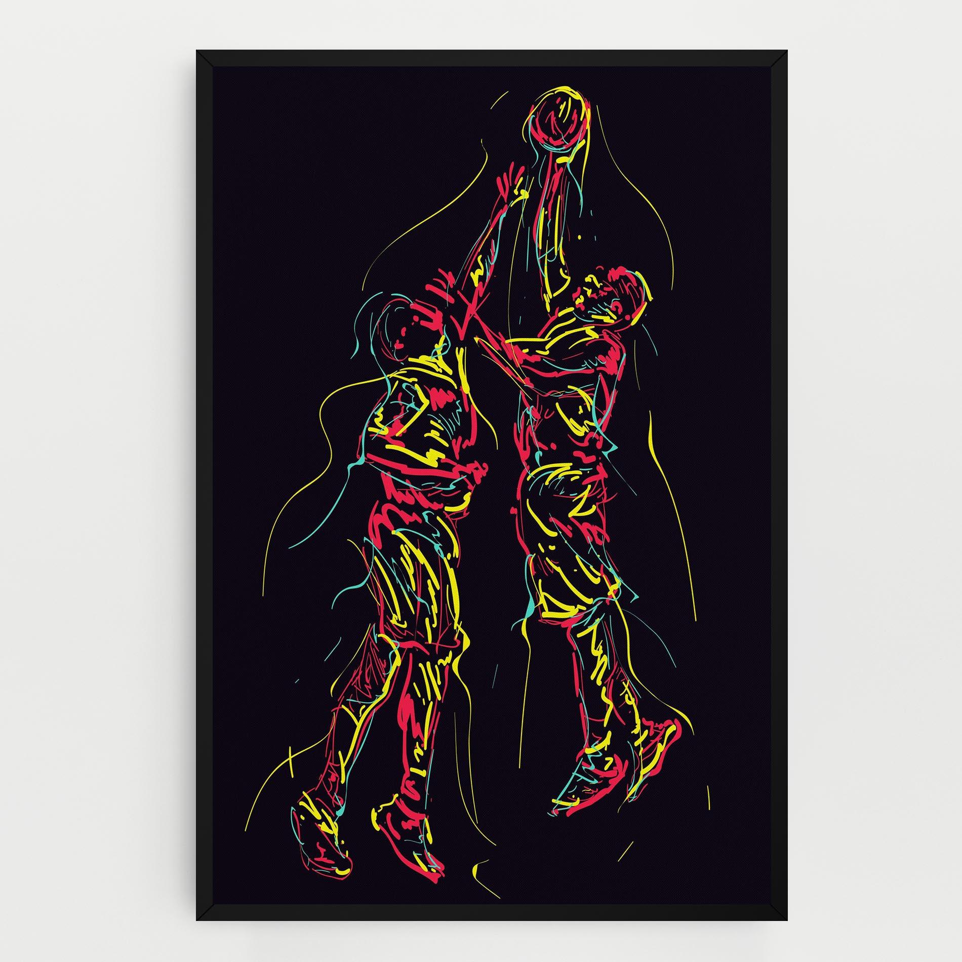 Vászonkép Basket Line Jump mockup 0