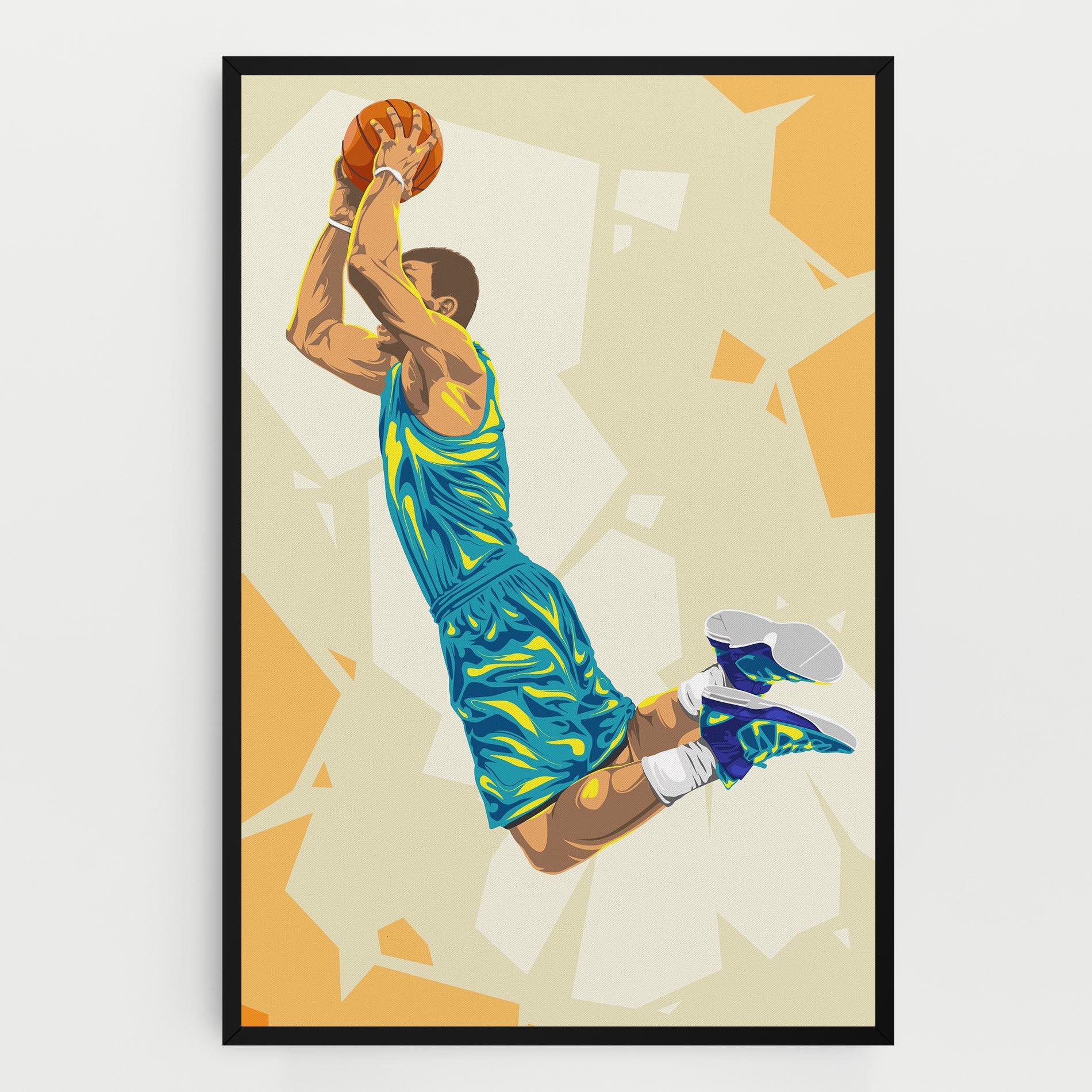 Vászonkép Basketball Dunk Pose mockup 0